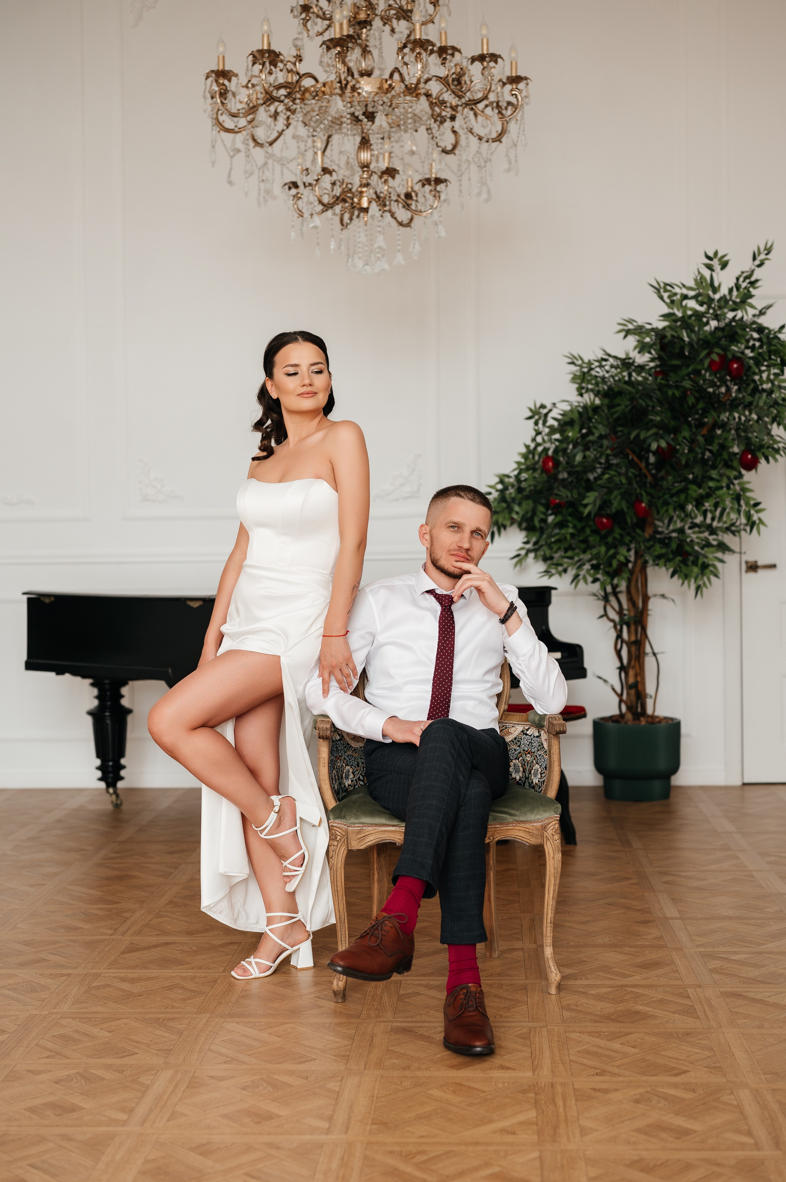 Свадебная фотосессия в студии. Свадебный и семейный фотограф в Краснодаре Алина Мельник