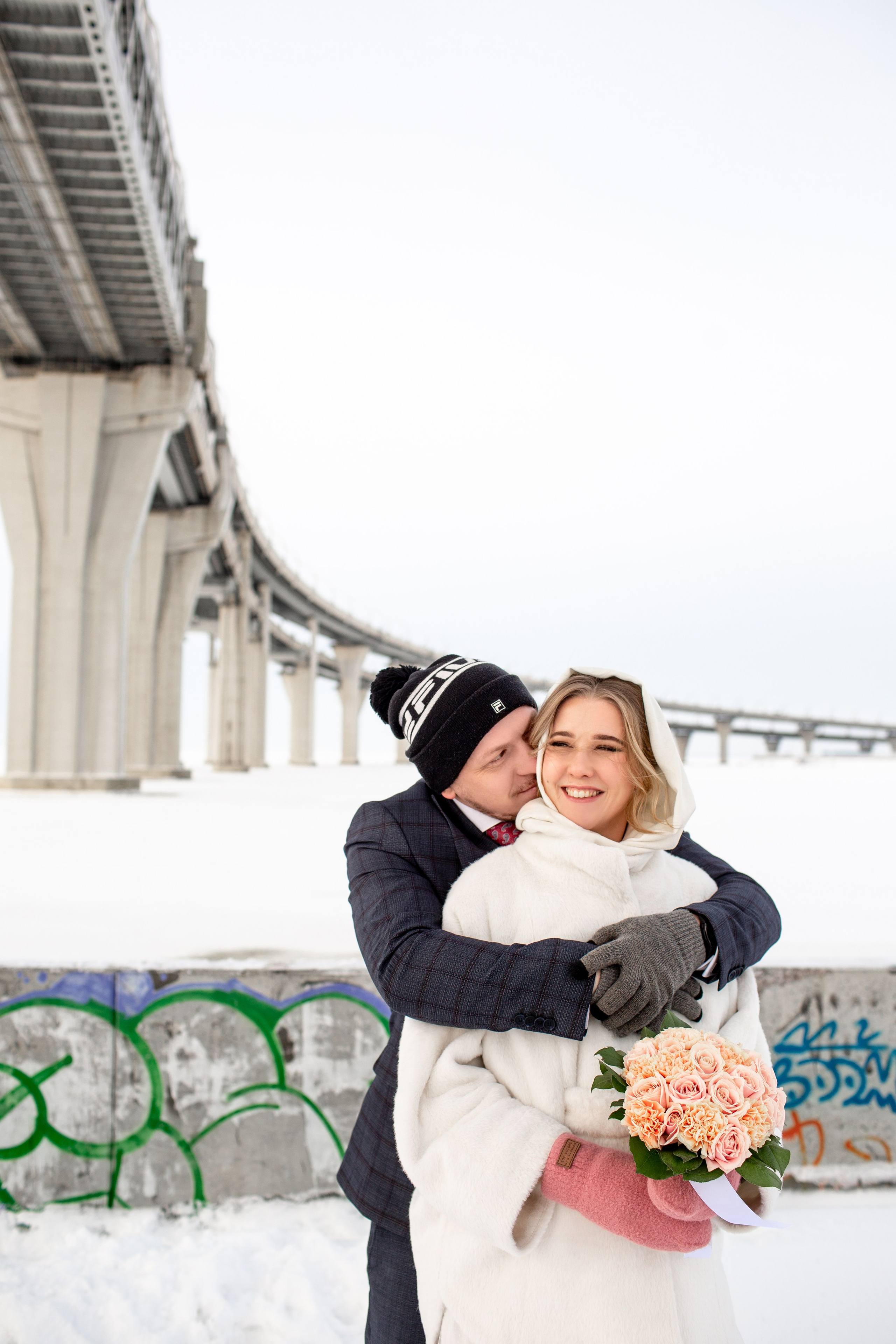 Свадебная фотосессия зимой. Свадебный фотограф Кирилл Белый