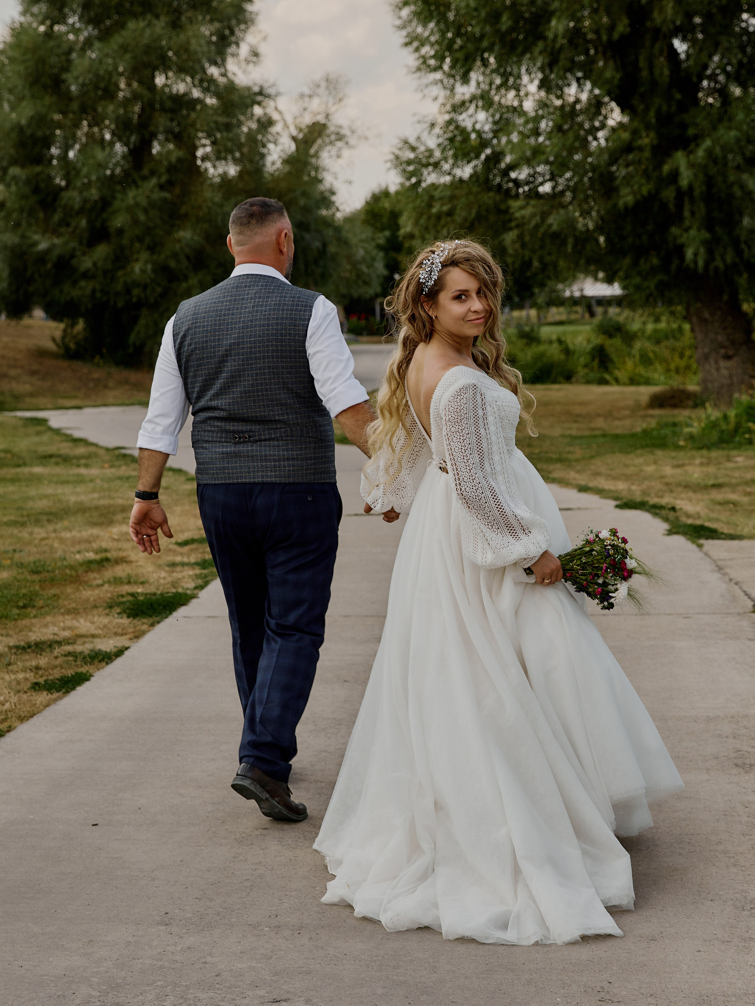 Байкерская свадебная фотосессия