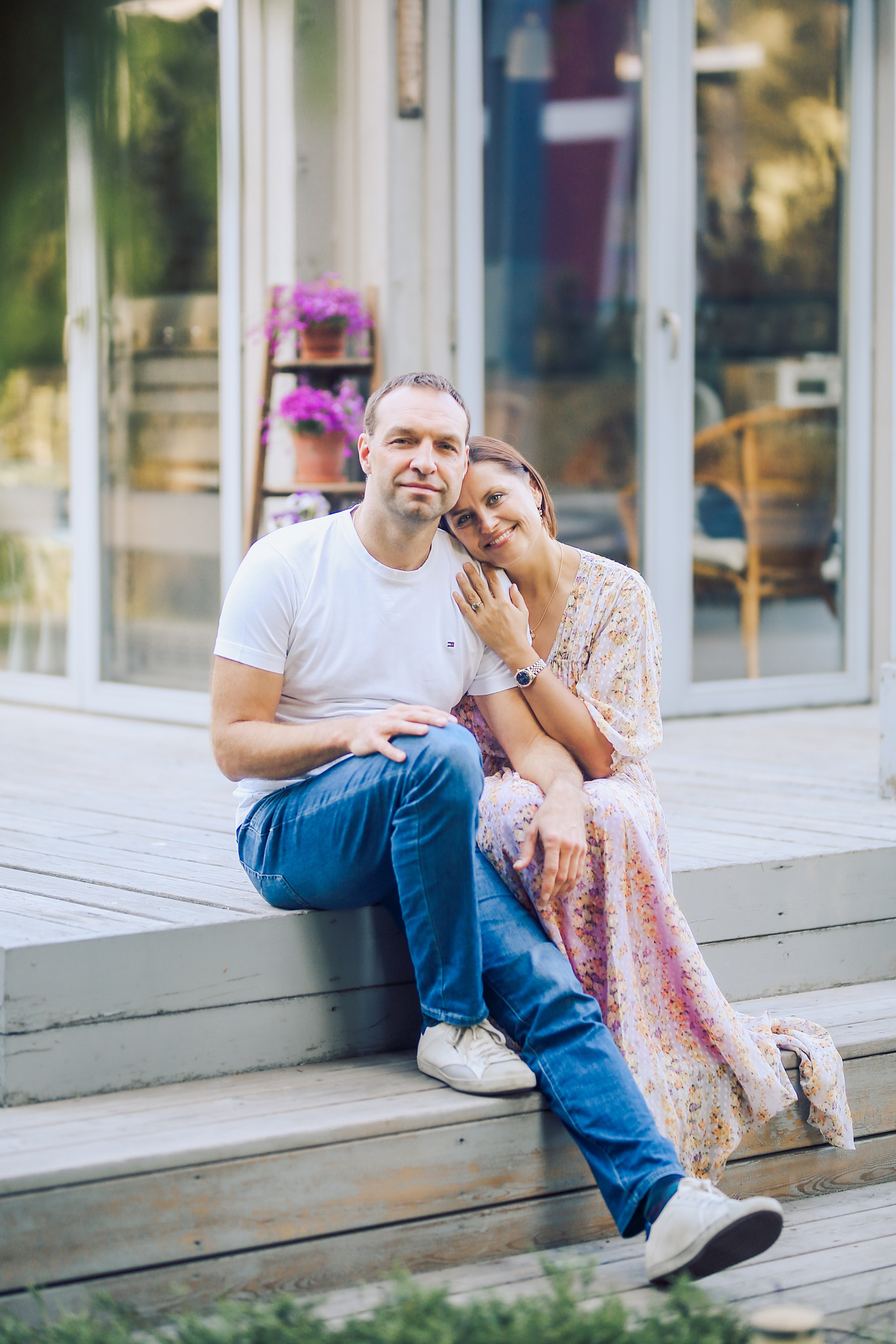 Юлия с семьей. Фотограф Анастасия Залевская