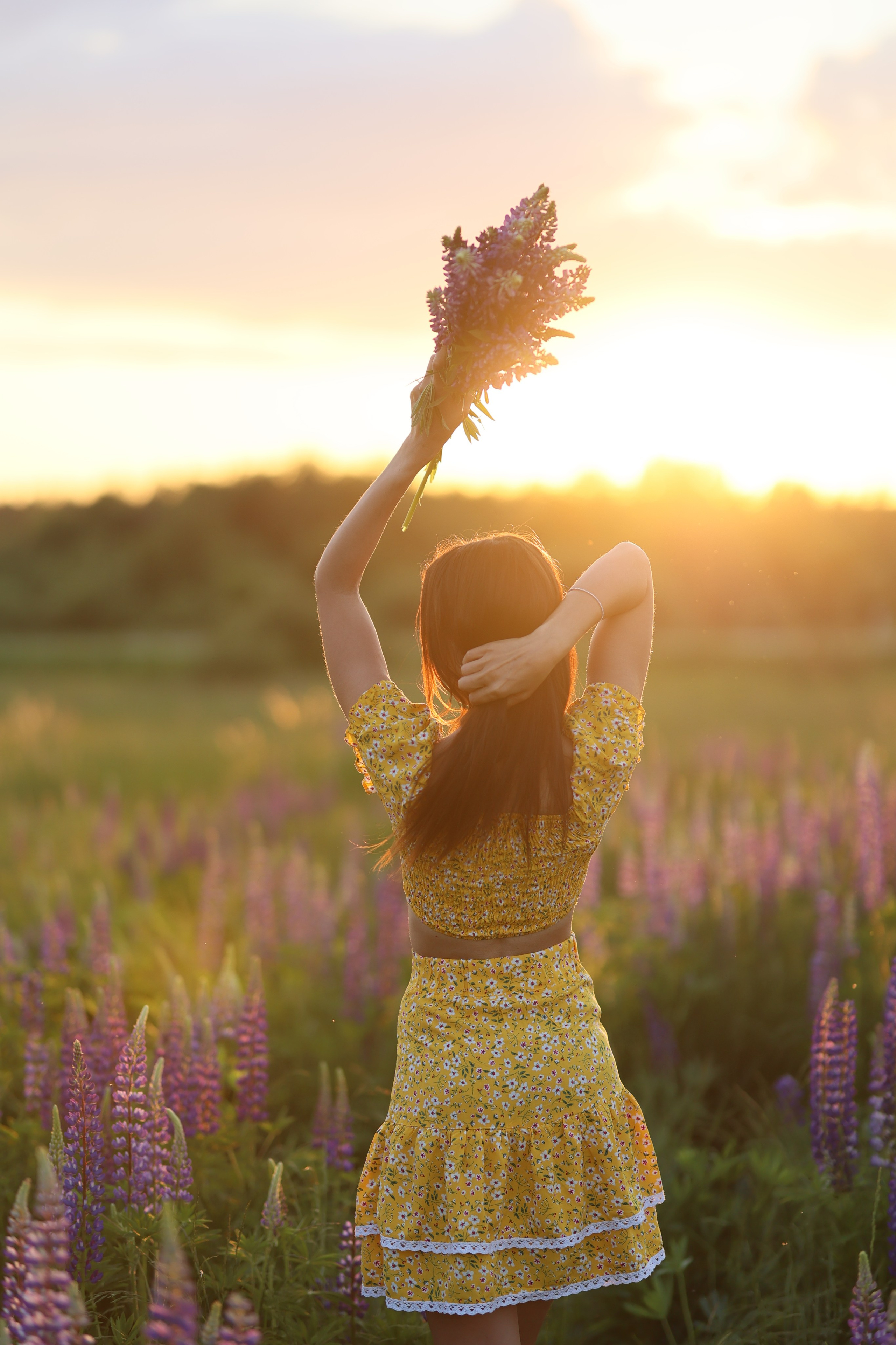 Фотосессия с люпинами. Семейный и свадебный фотограф в Санкт-Петербурге Татьяна Швыкова