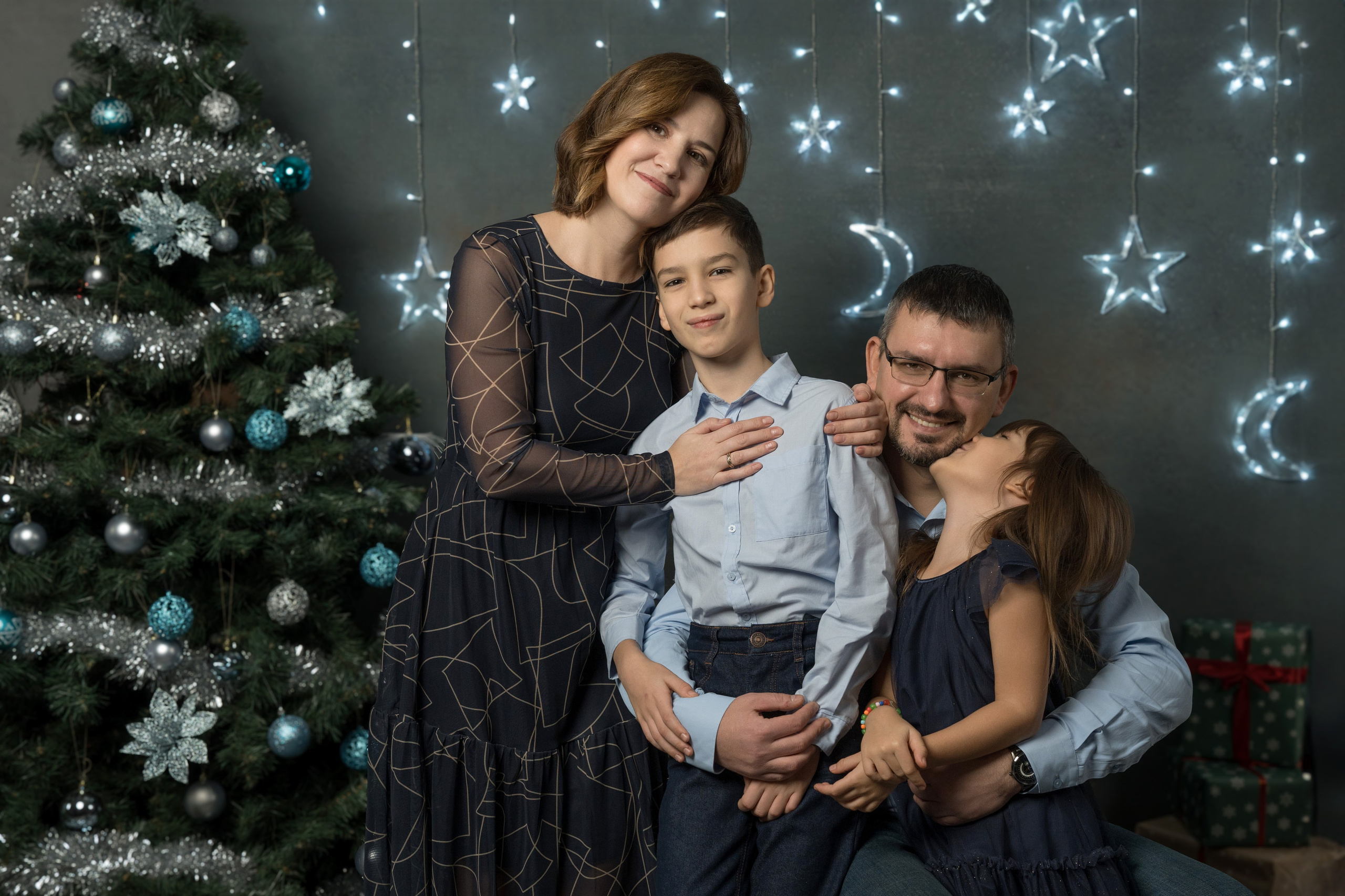 Семейная новогодняя фотосессия