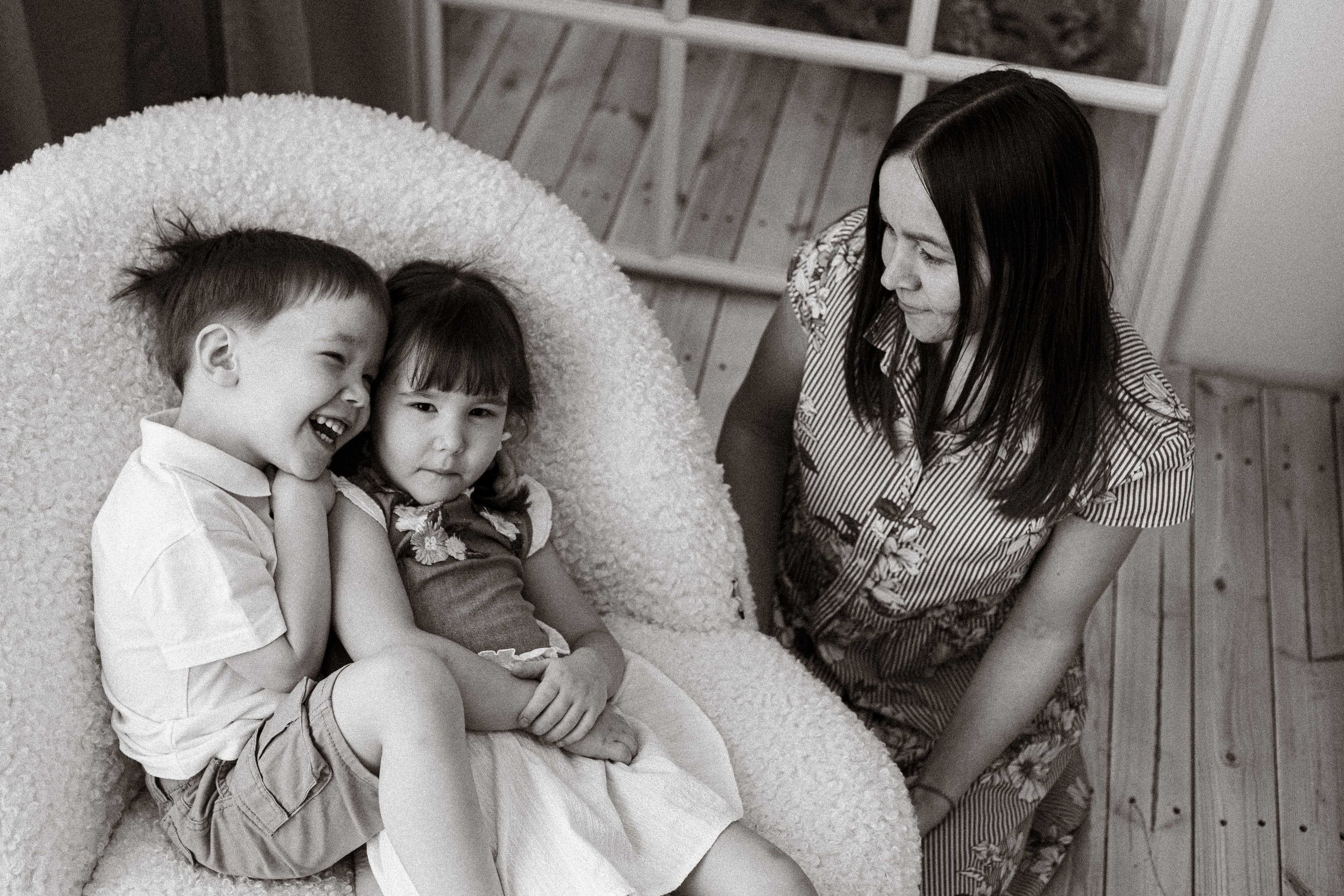 мама и двойняшки