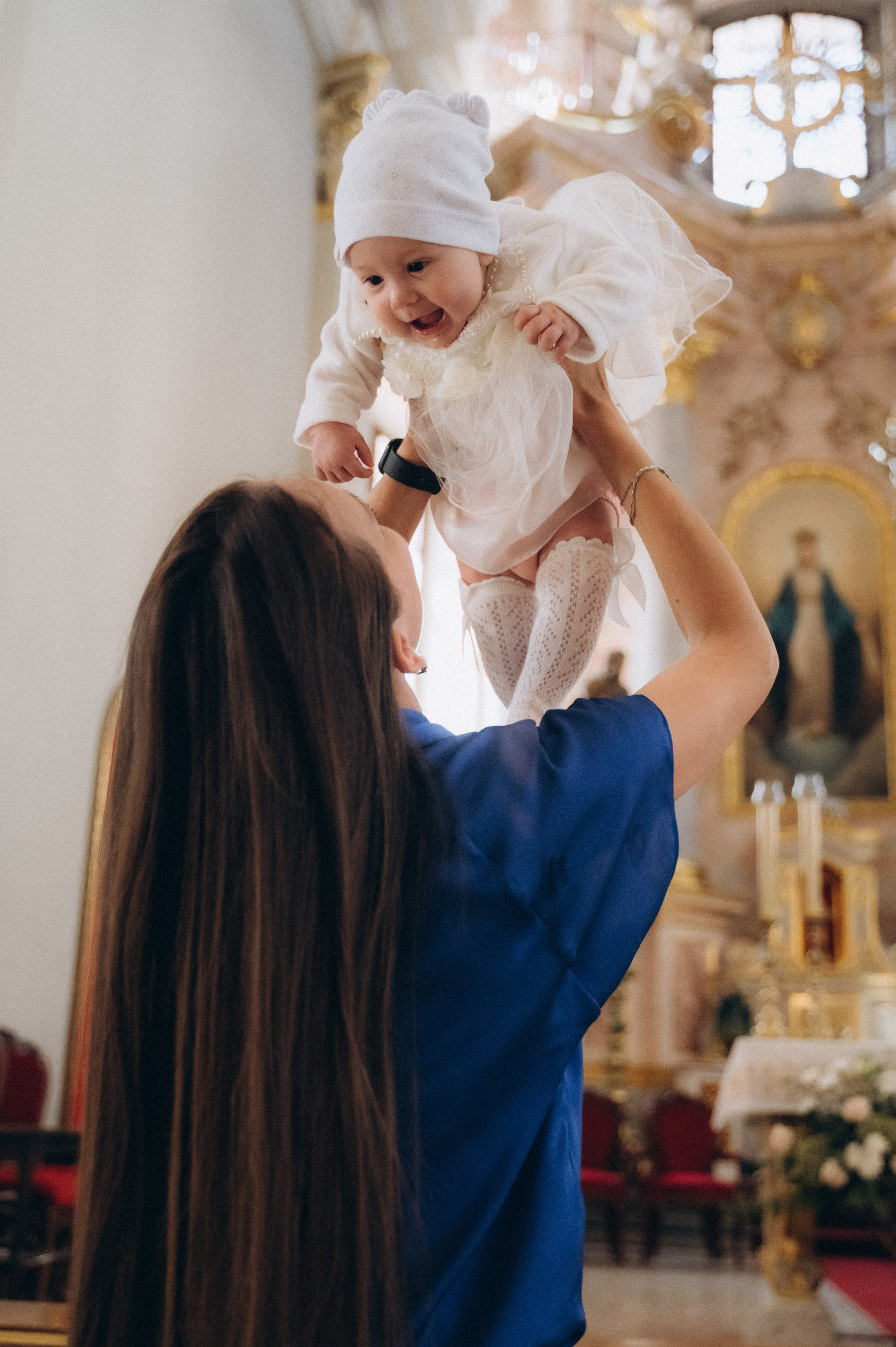 Крещение Василисы Архикафедральный костел Имени Пресвятой Девы Марии. Семейный фотограф в Минске Дарья Дреко