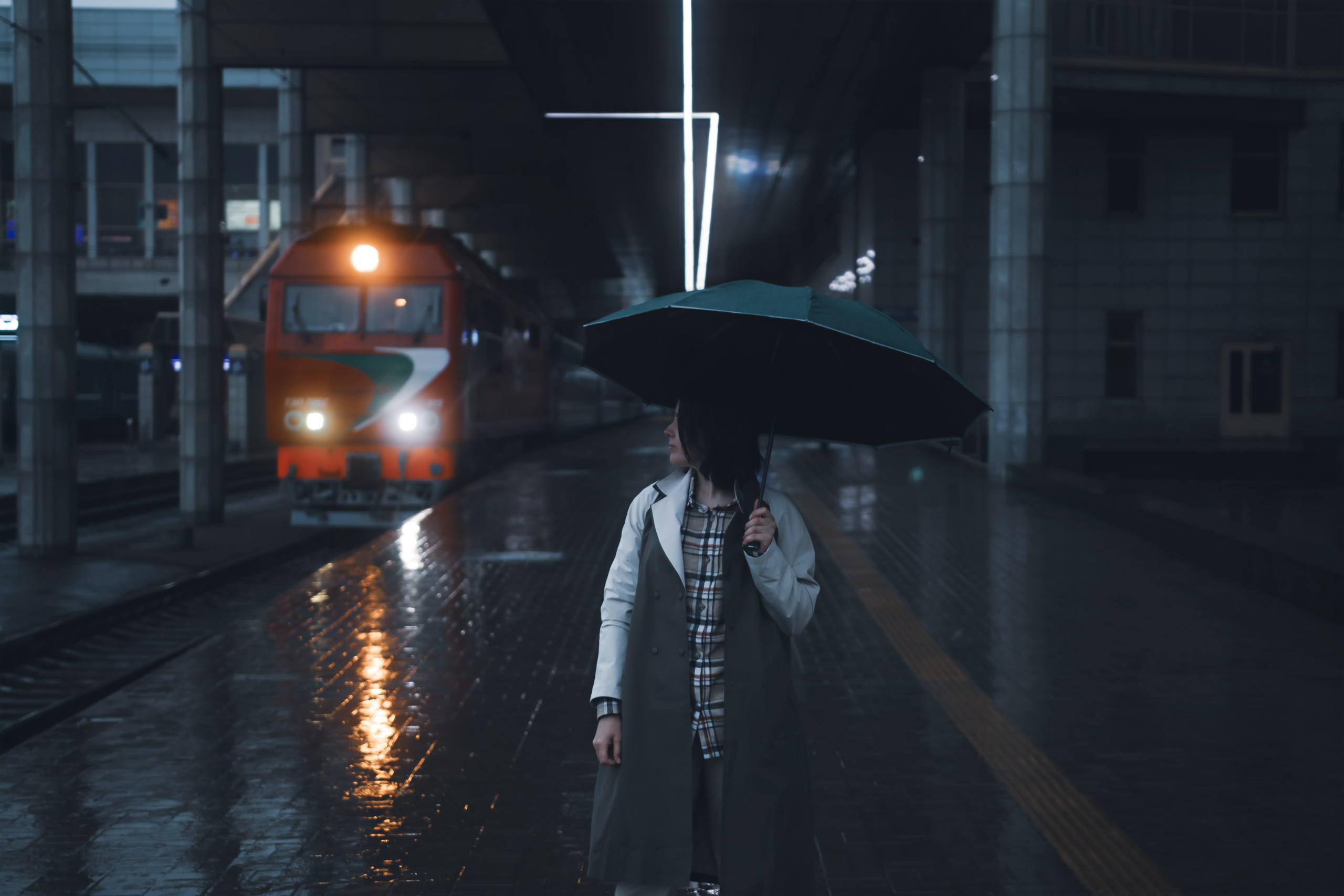 Фотосессия на вокзале