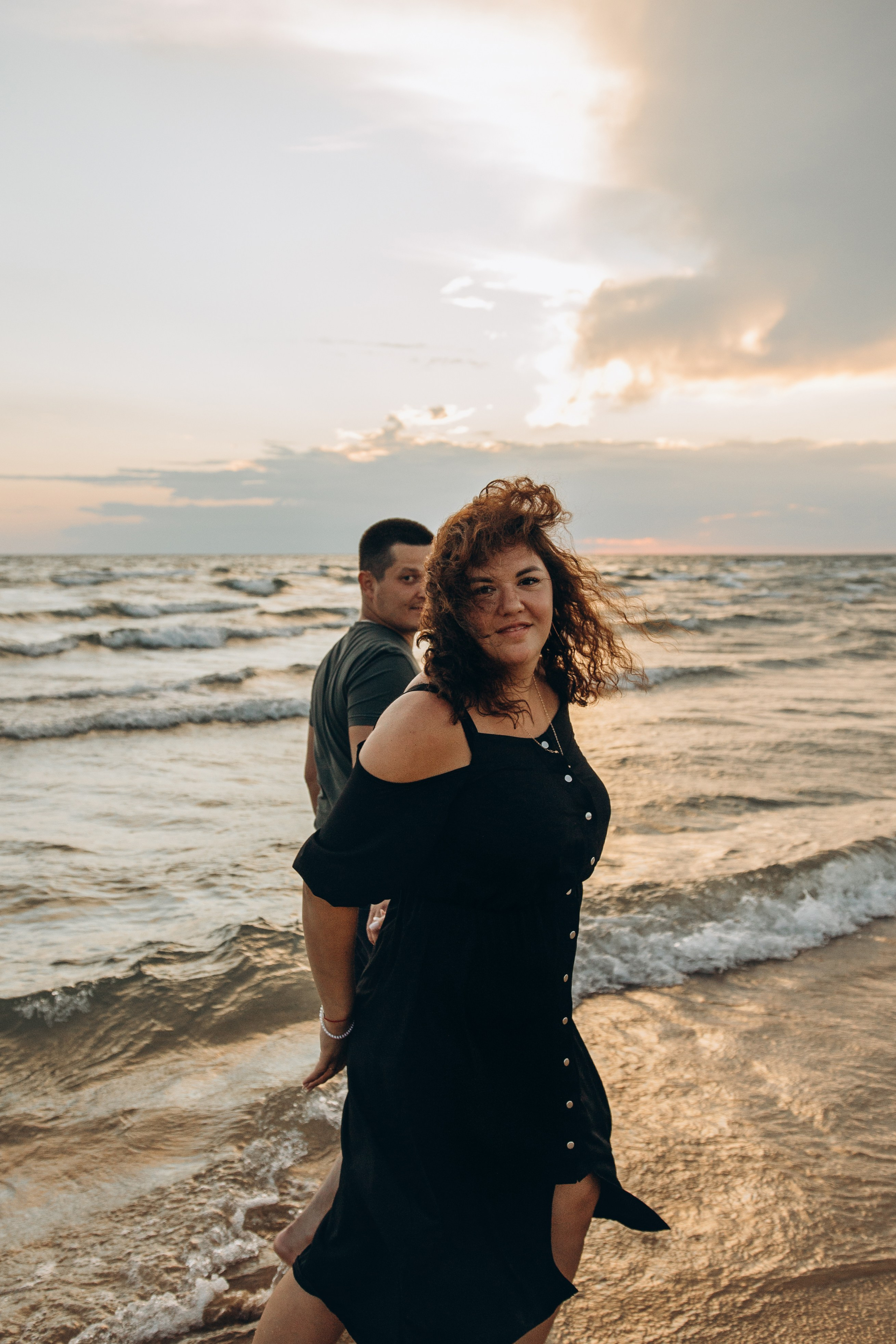 Михаил, Алена и Кирюша — встреча заката с любимыми. Семейный фотограф Новороссийск, Анапа, Геленджик — Юлия Давыдова