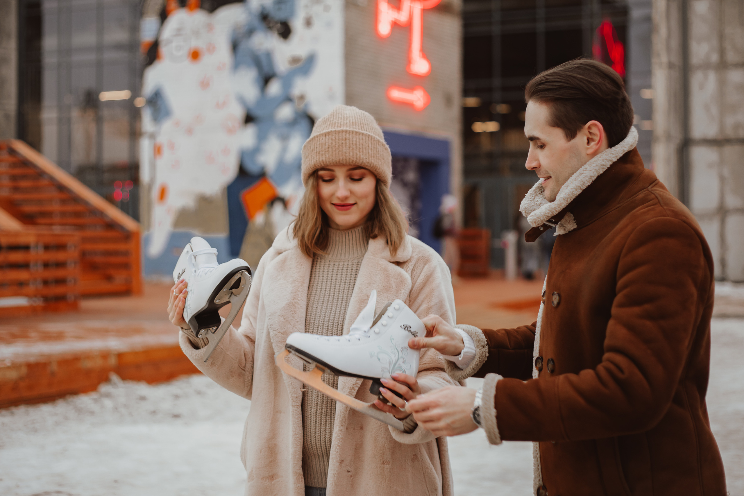 Каток у моря. Семейный фотограф в Санкт-Петербурге Ева Маркова