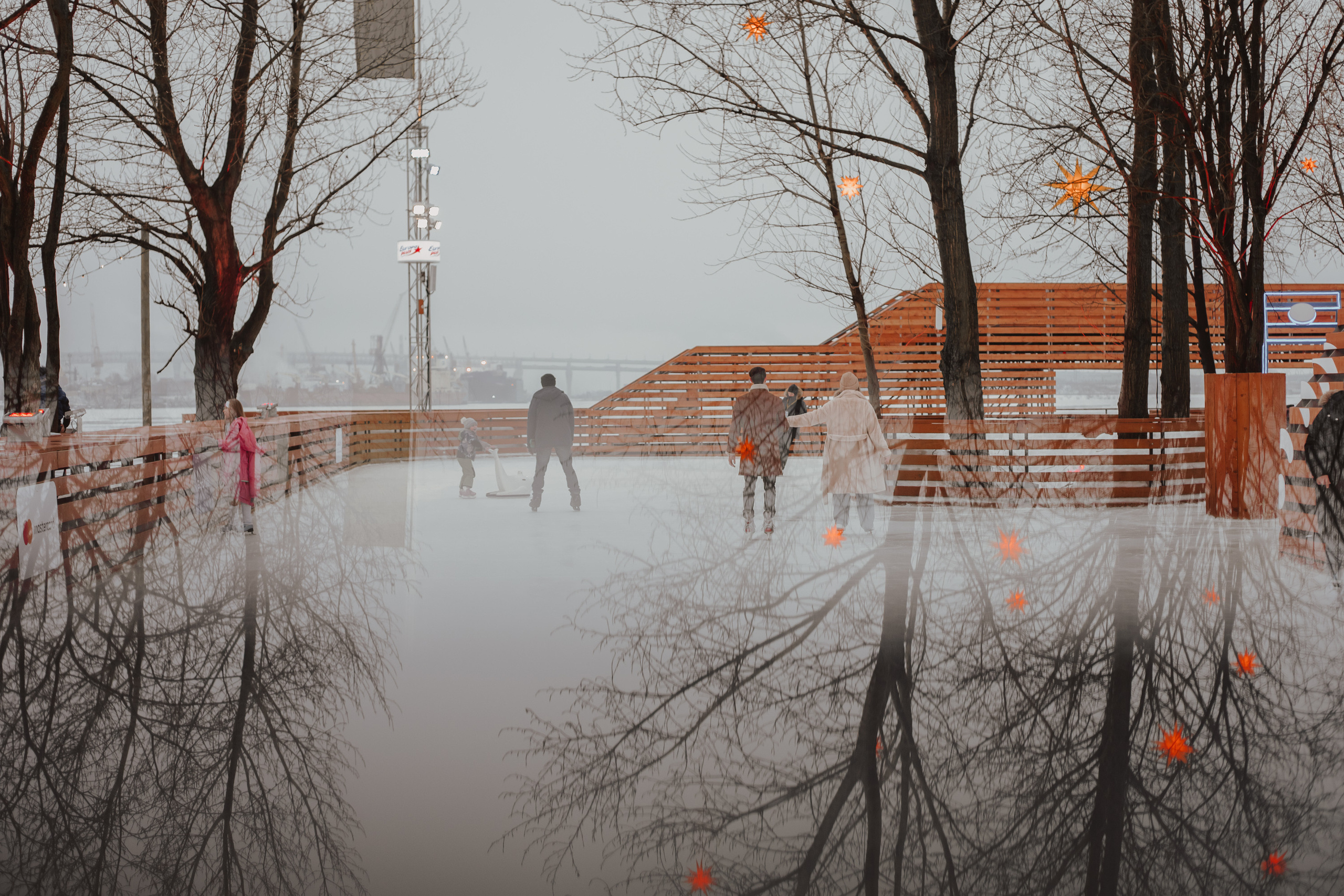 Каток у моря. Семейный фотограф в Санкт-Петербурге Ева Маркова