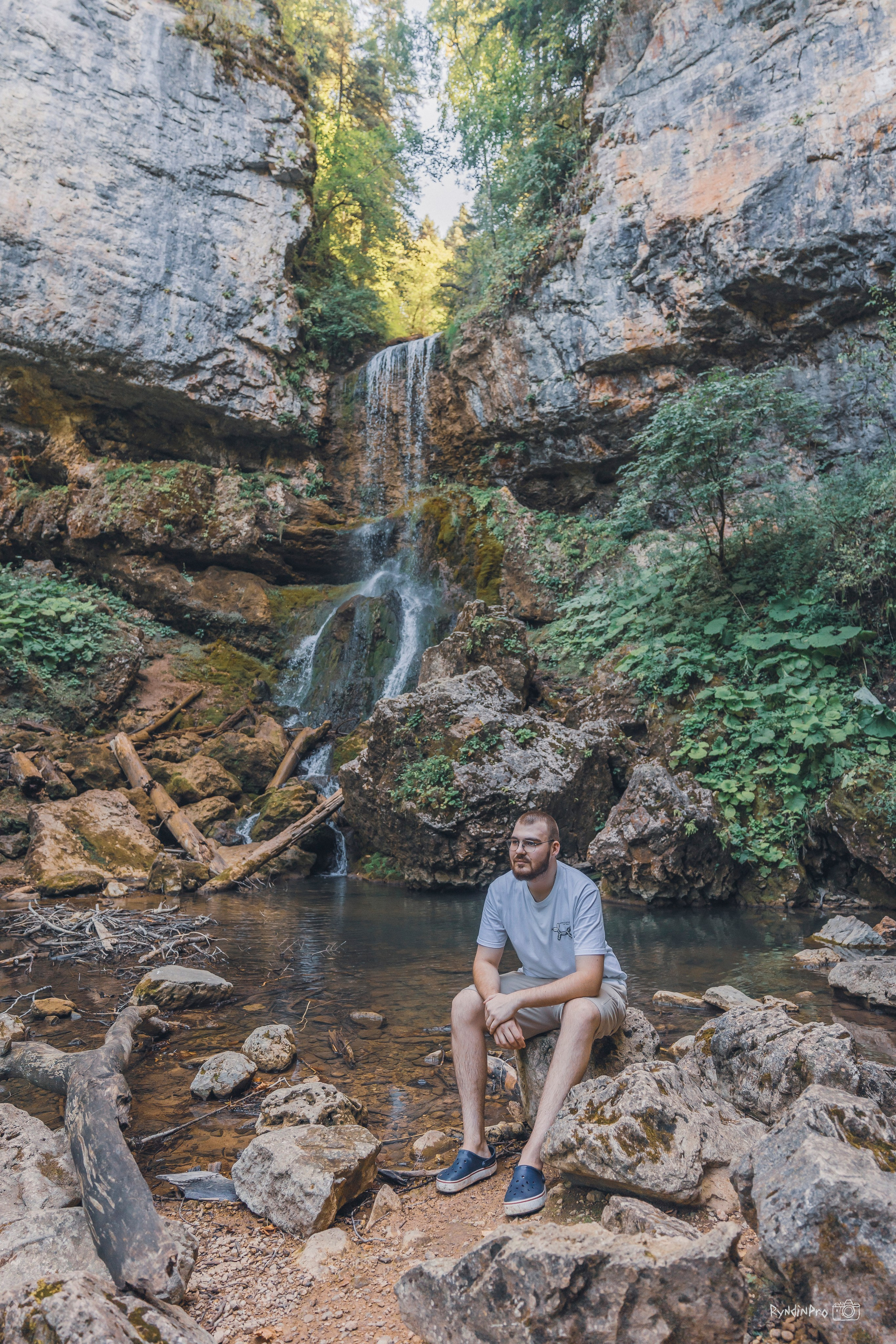 Поход на Орлиную полку + Университетский водопад с командой Мадьяр 15.08.24. Репортажный фотограф в Краснодаре Рындин Дмитрий