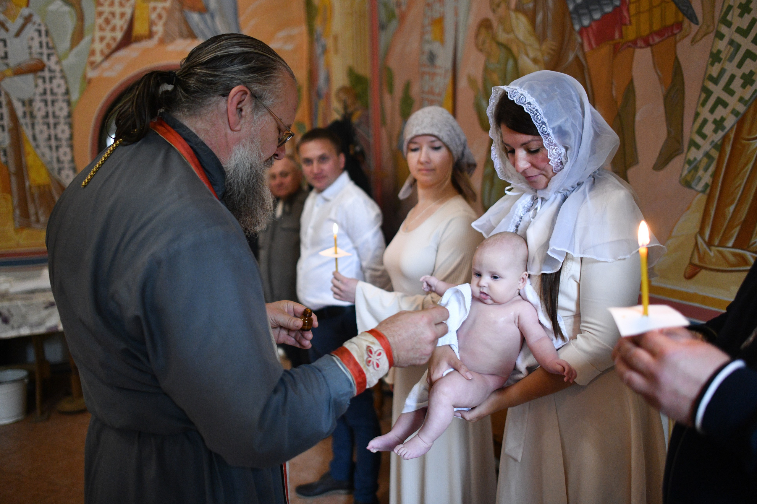 Крещение в Покровской церкви. Свадебный и портретный фотограф в Москве Галина Борисова