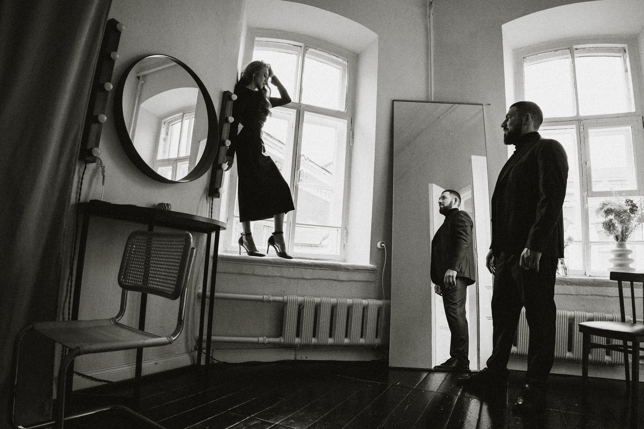 Вдвоем. Даша и Паша (съемка в студии, ноябрь 2022). Портретный фотограф в Самаре Анна Силютина