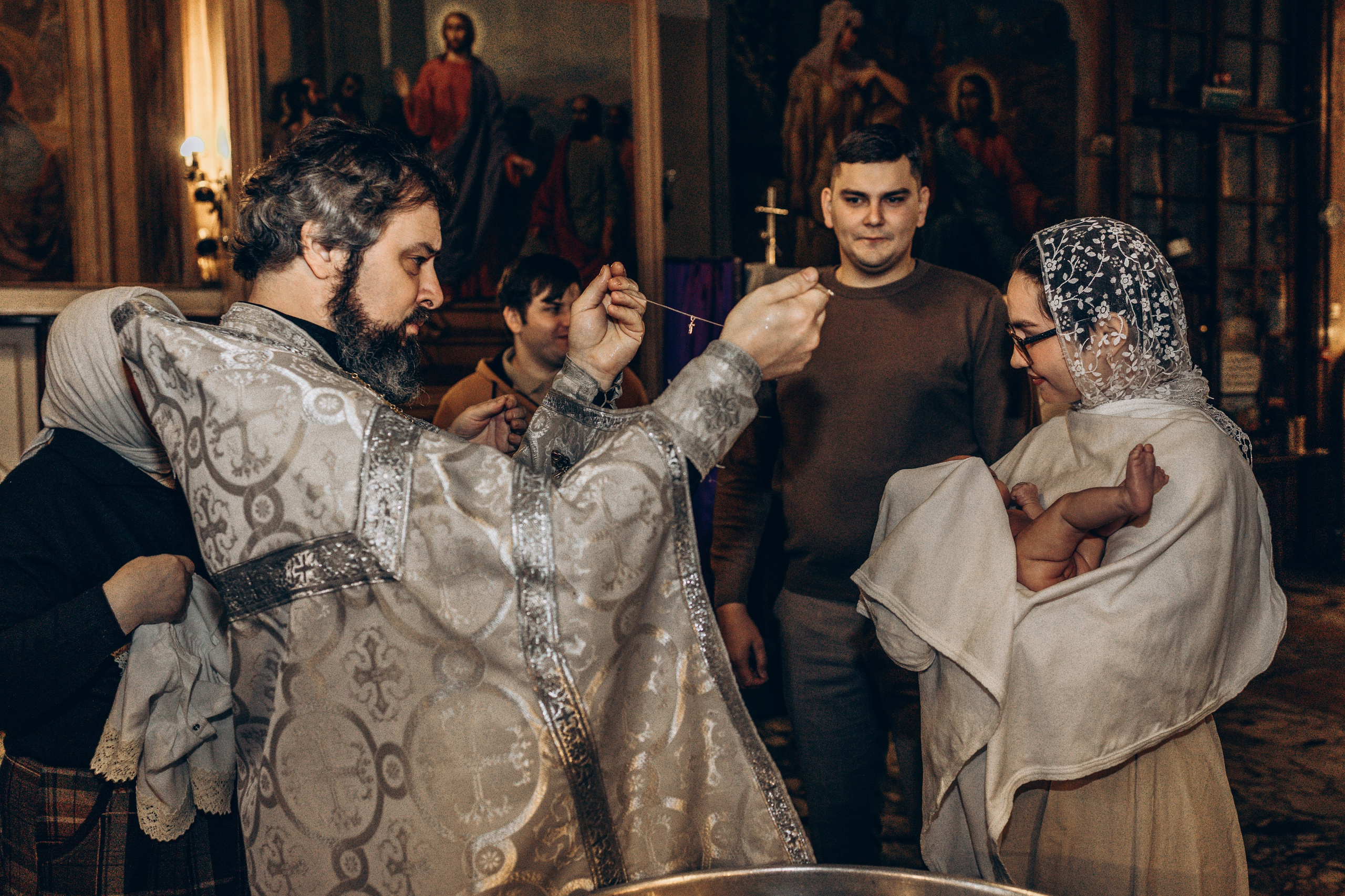 Крещение в Храме Воскресения Словущего в Даниловской Слободе. Главная