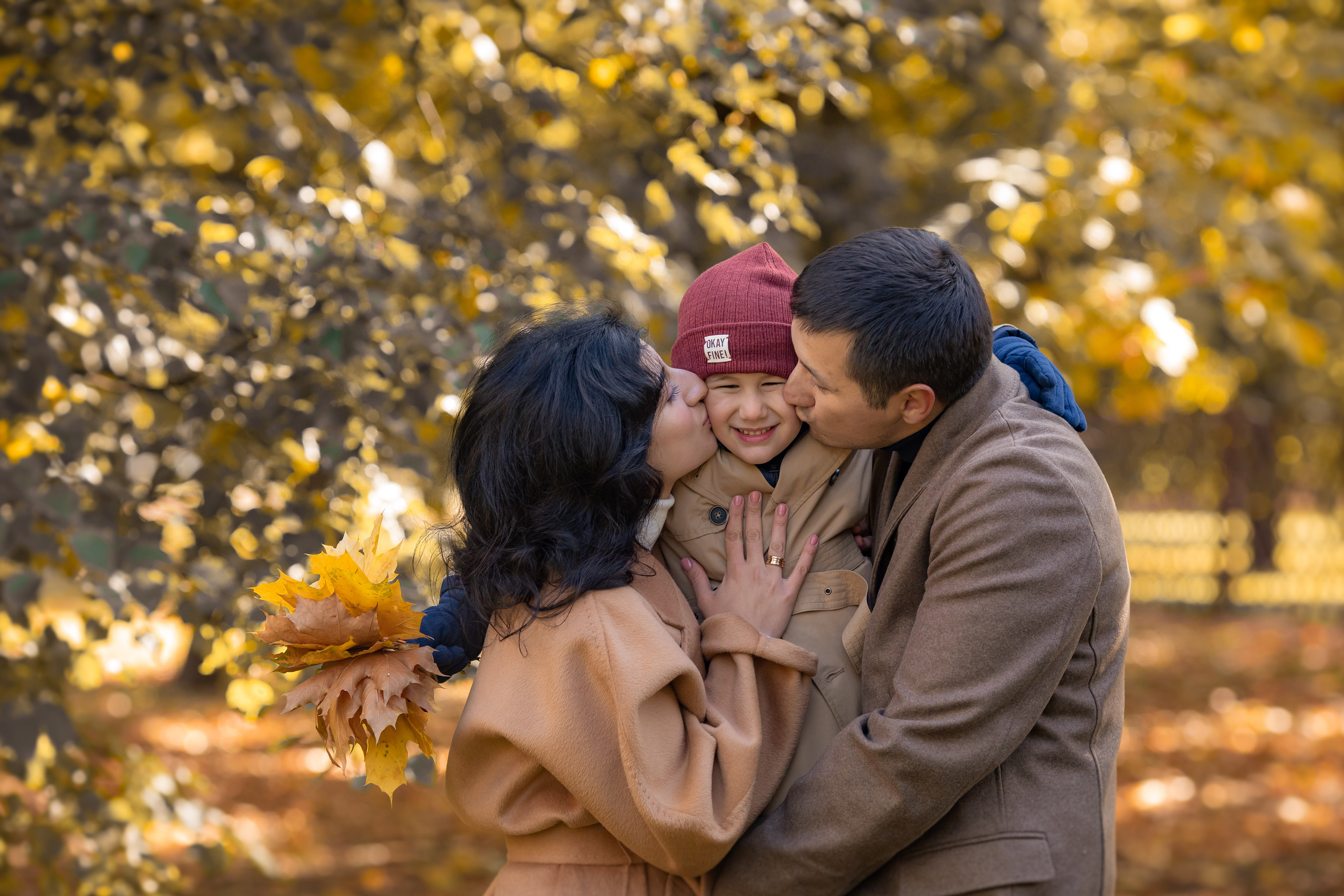 Теплая семейная осенняя съёмка. Портретный и семейный фотограф Юлия Герман