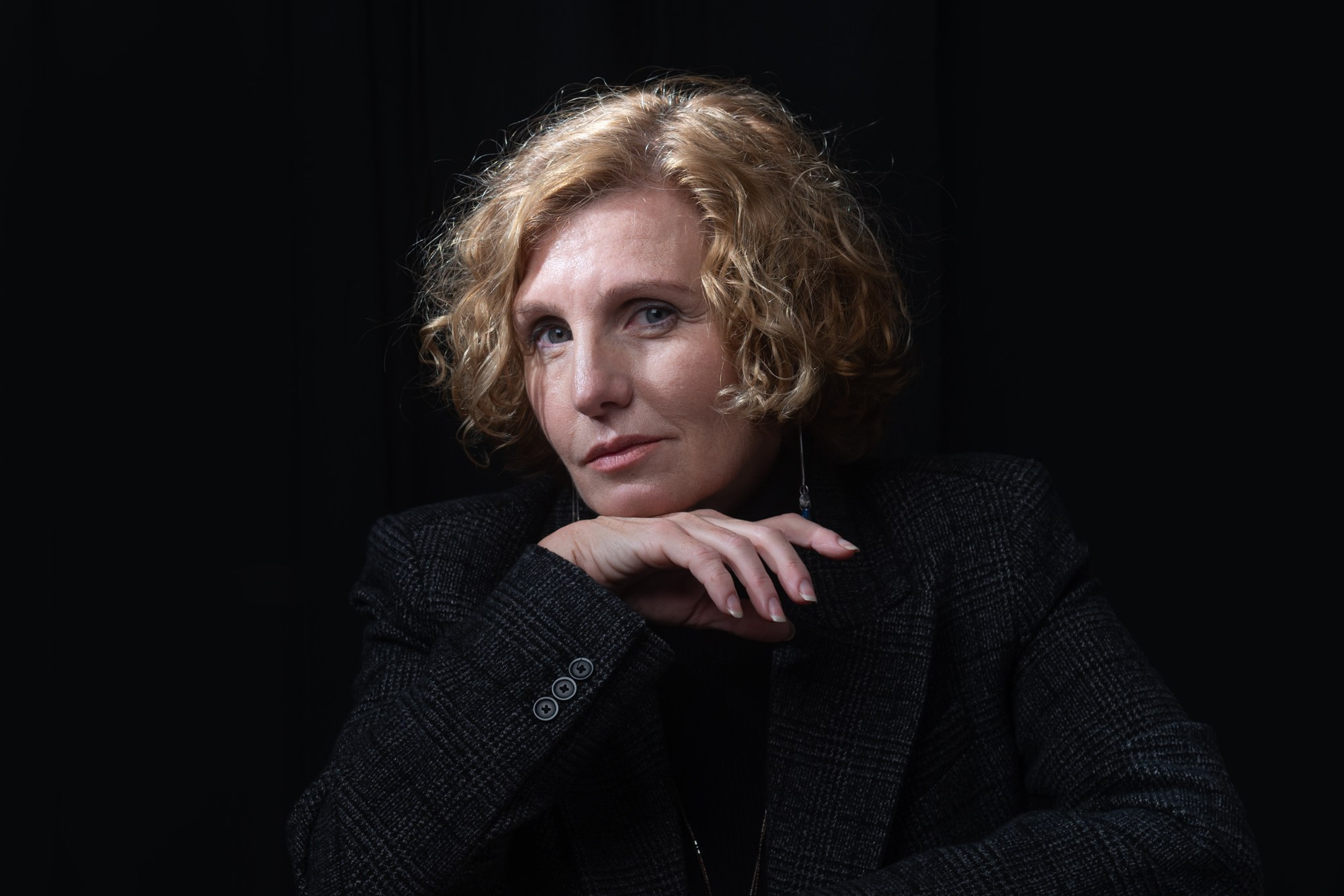 dramatic portrait noir style female woman girl person studio low key Rehovot Israel