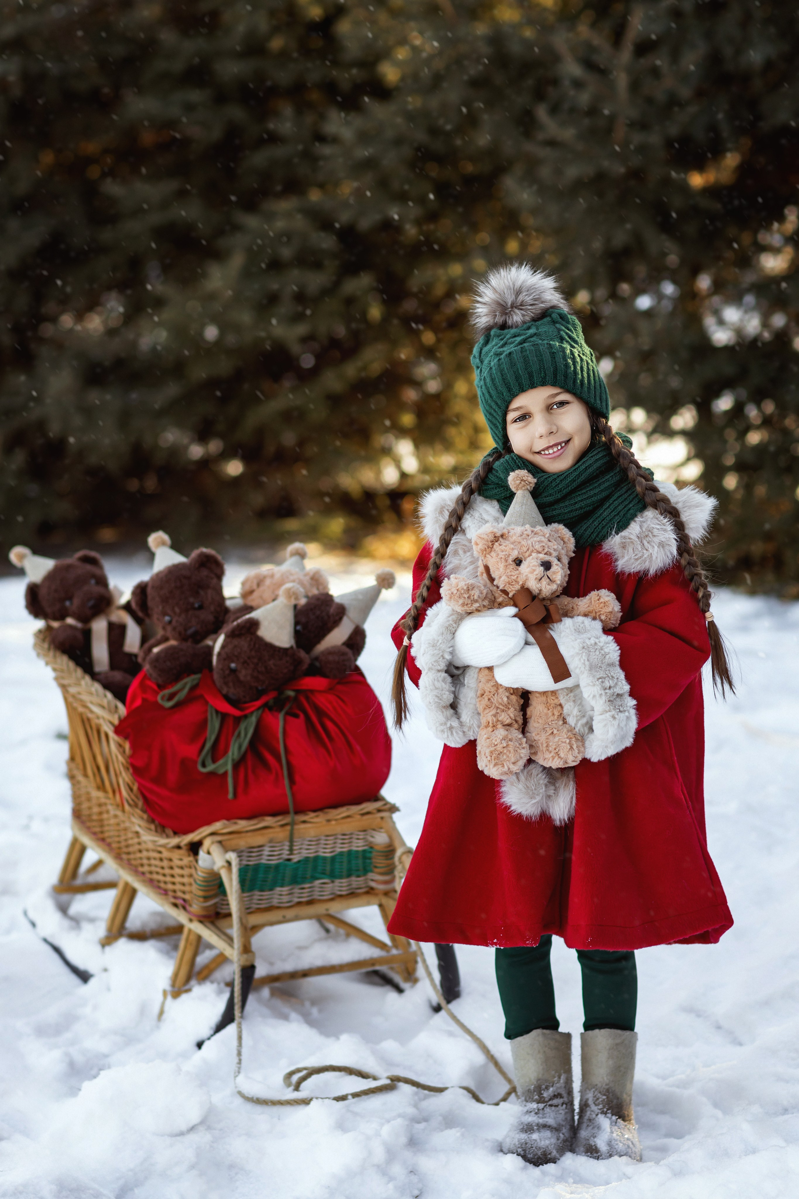 Зимняя истории Дарины. Детский и семейный фотограф Елена Воропаева