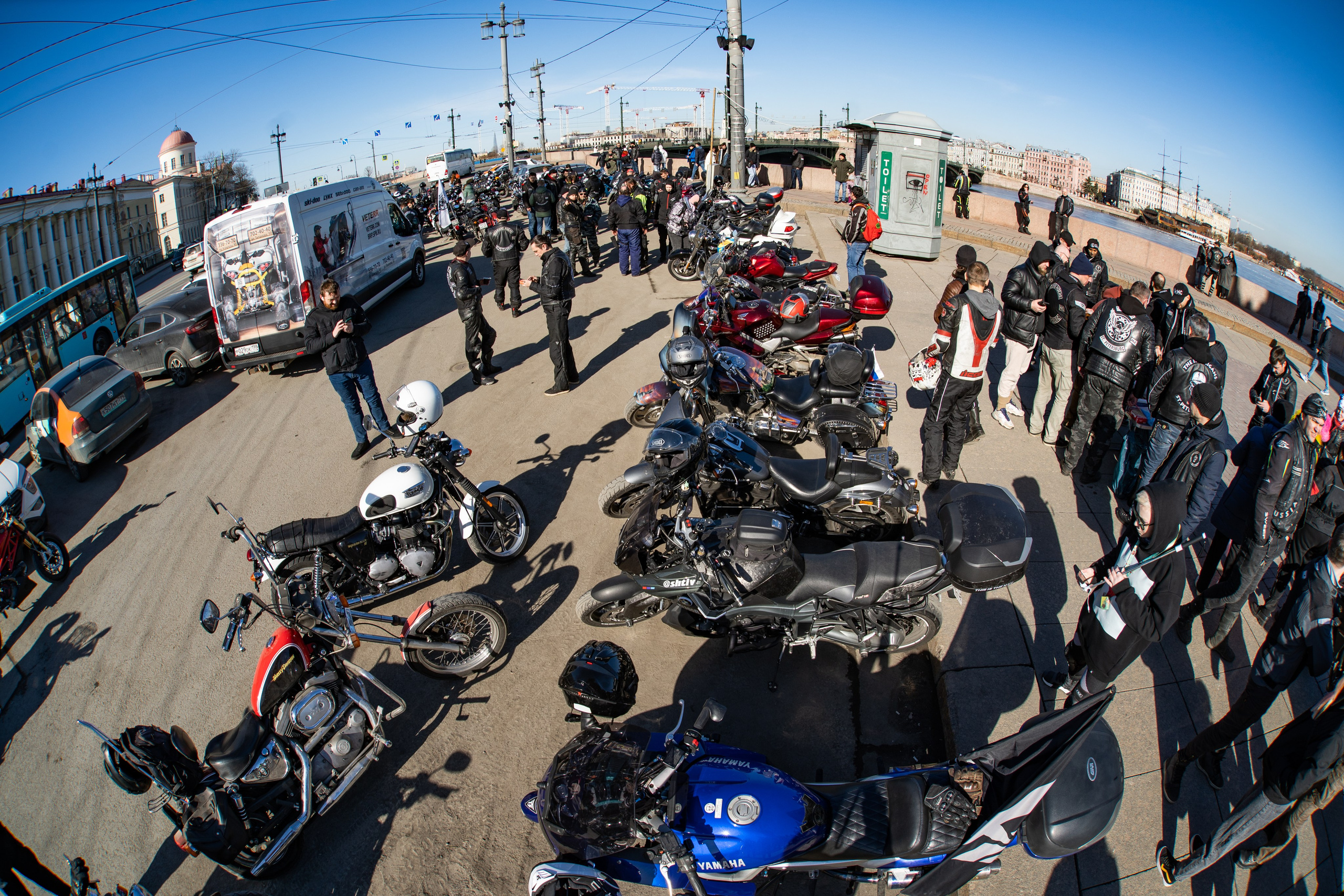 Весенний прохват мотоклуба Normans Riders MC. Концертный и репортажный фотограф в Санкт-Петербурге Слава Пахомов