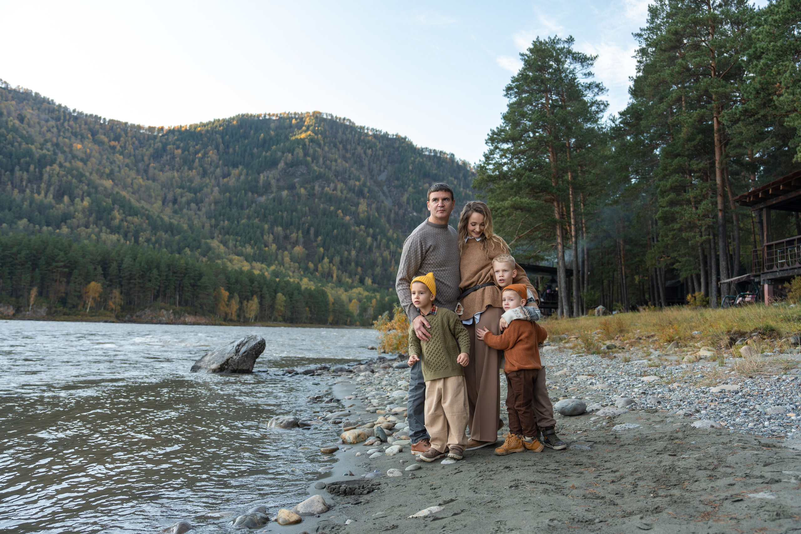 Семейная фотосессия в Москве для большой семьи. Свадебный фотограф в Москве Анна Полушина