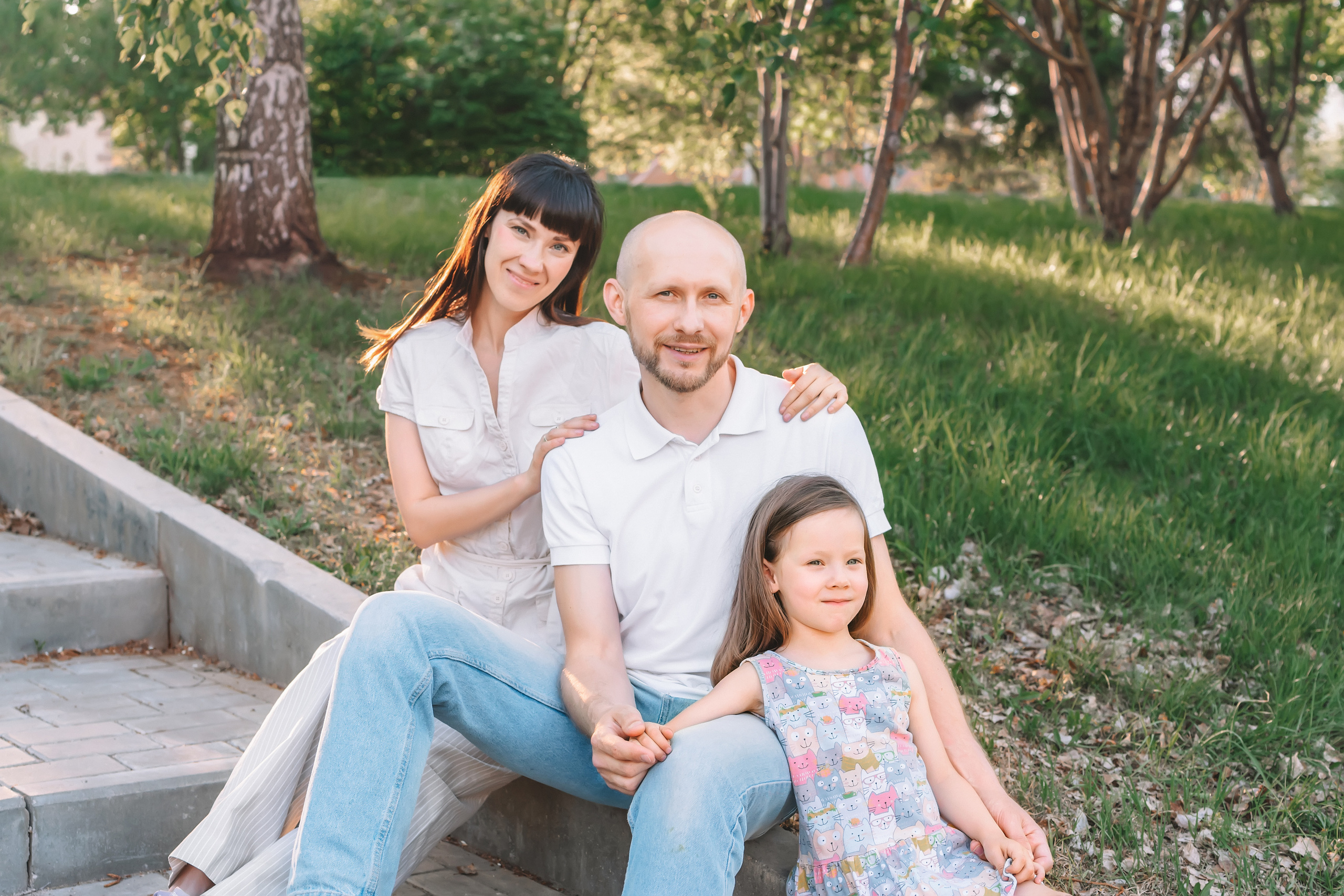 Май. Зиля, Юра и Алиса. Церковный фотограф на Таинство Крещения и Венчания в Оренбурге и Оренбургской области Екатерина Белкина