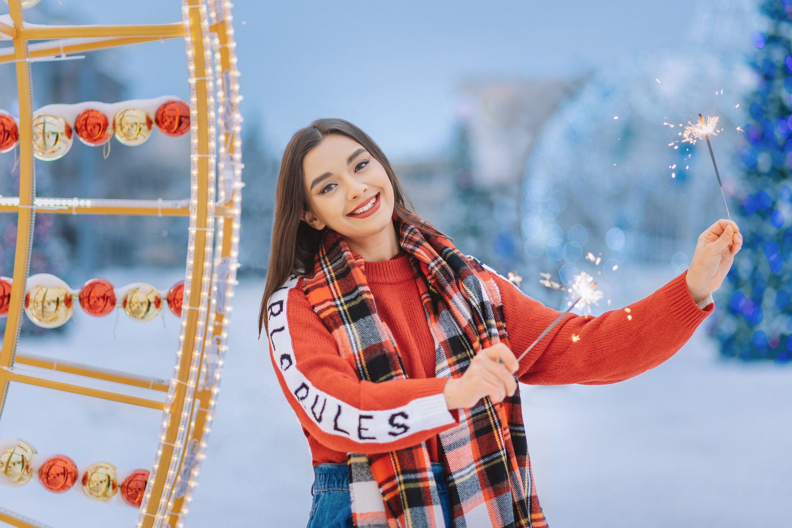 Новогодняя фотосессия. Лиза. Церковный фотограф на Таинство Крещения и Венчания в Оренбурге и Оренбургской области Екатерина Белкина