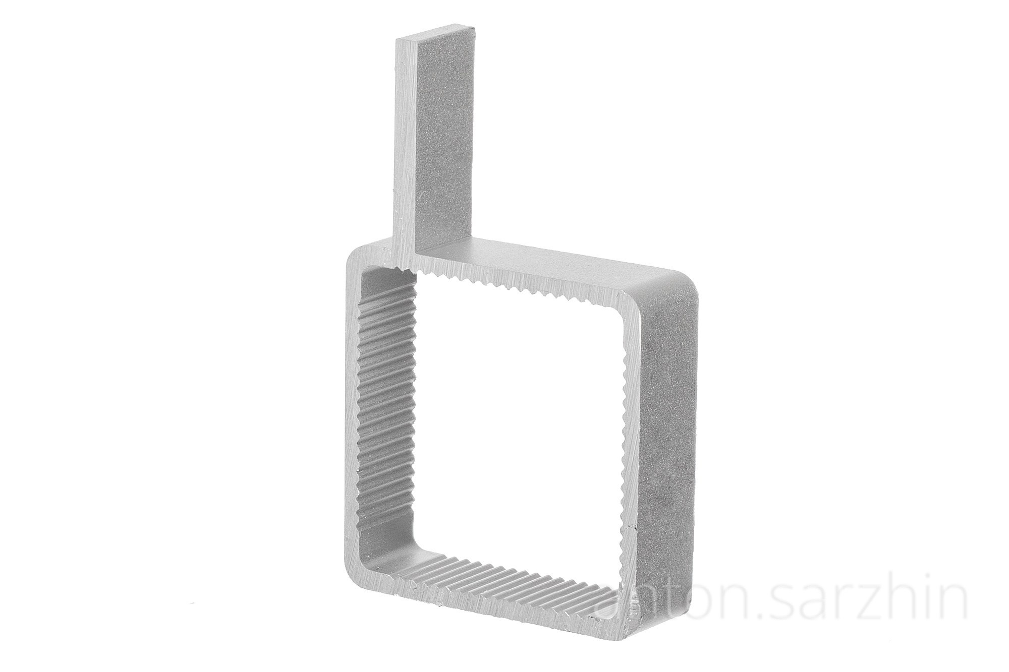 Предметная фотография профиля алюминиевого 