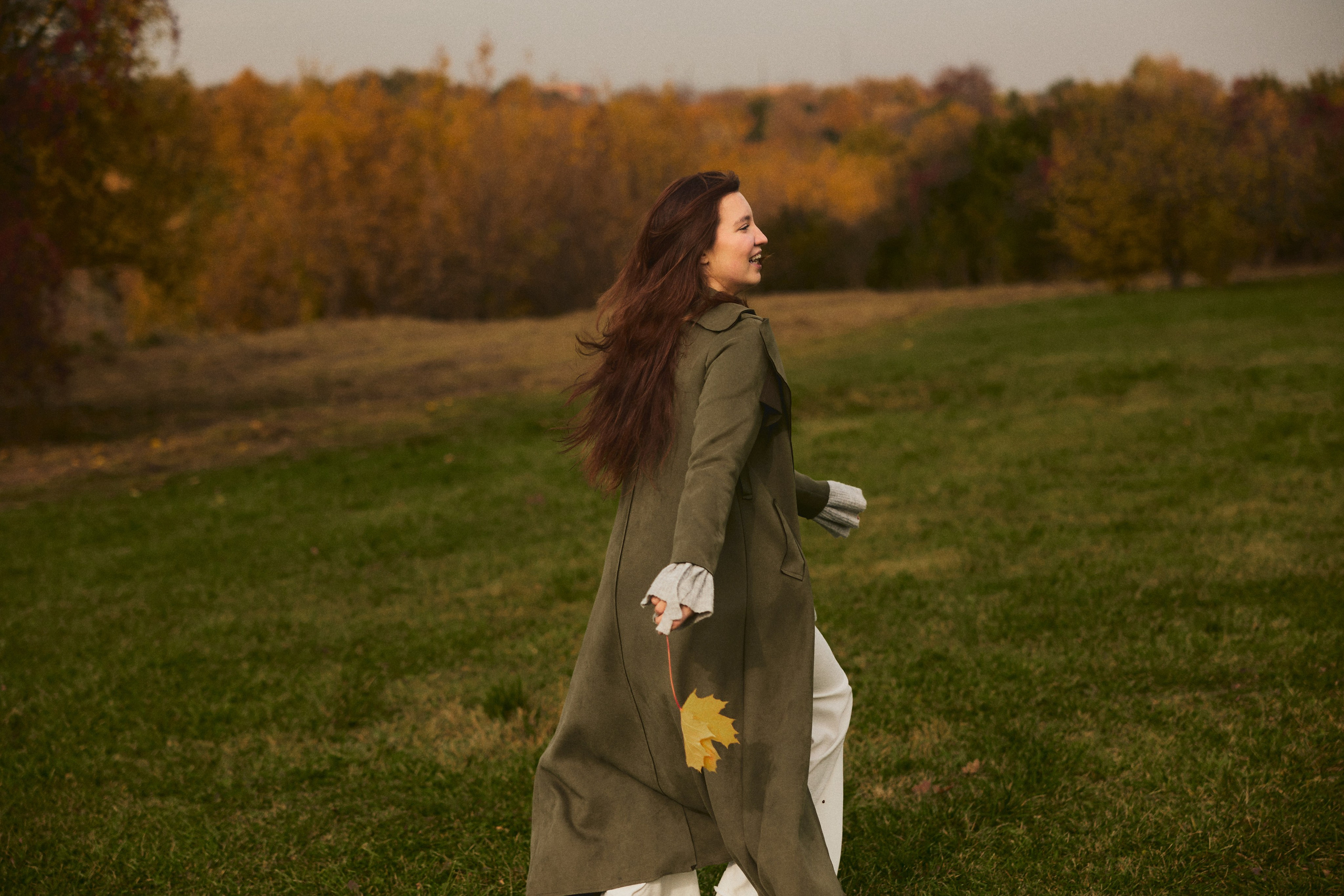 осенняя фотосессия в поле в Моске