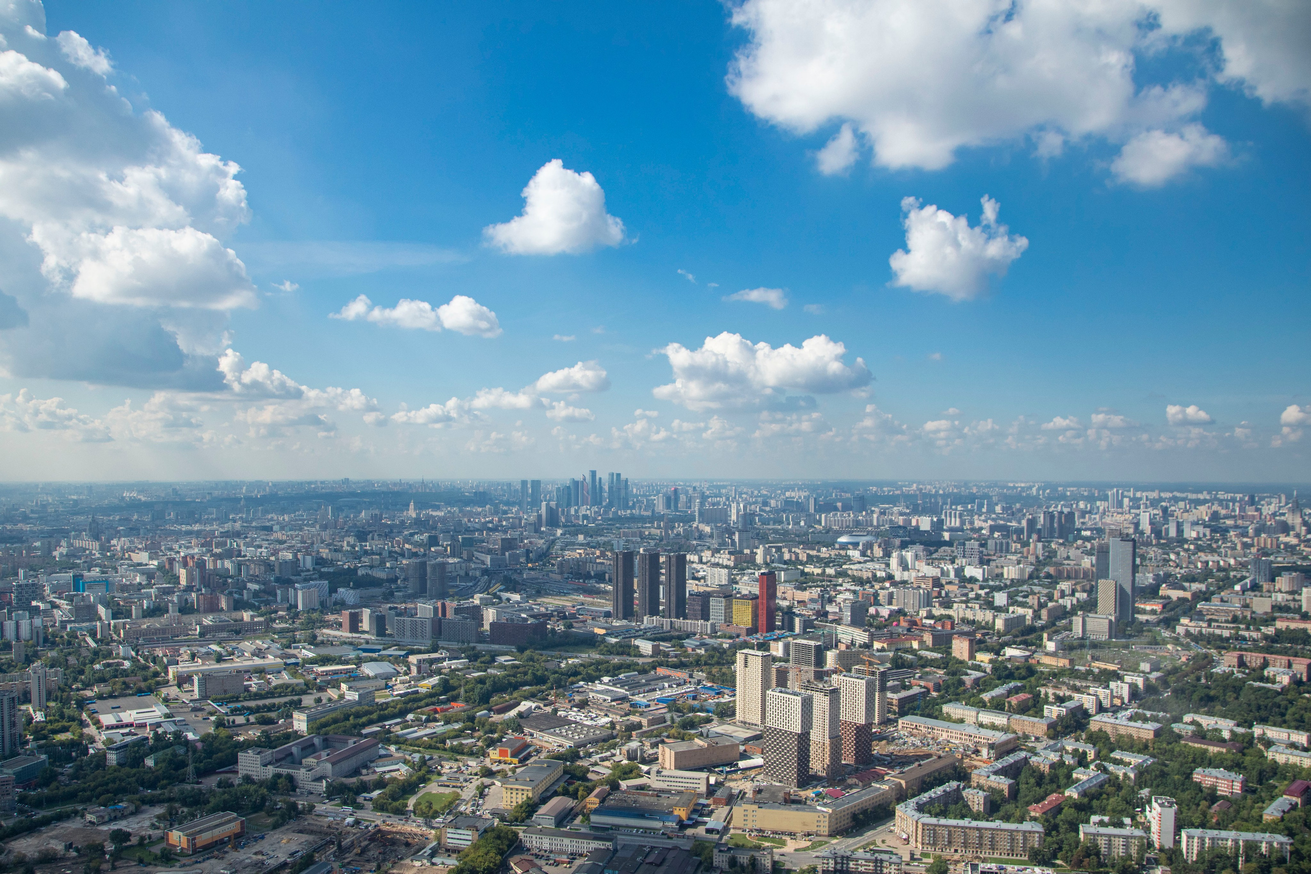 Вид с башни Останкино