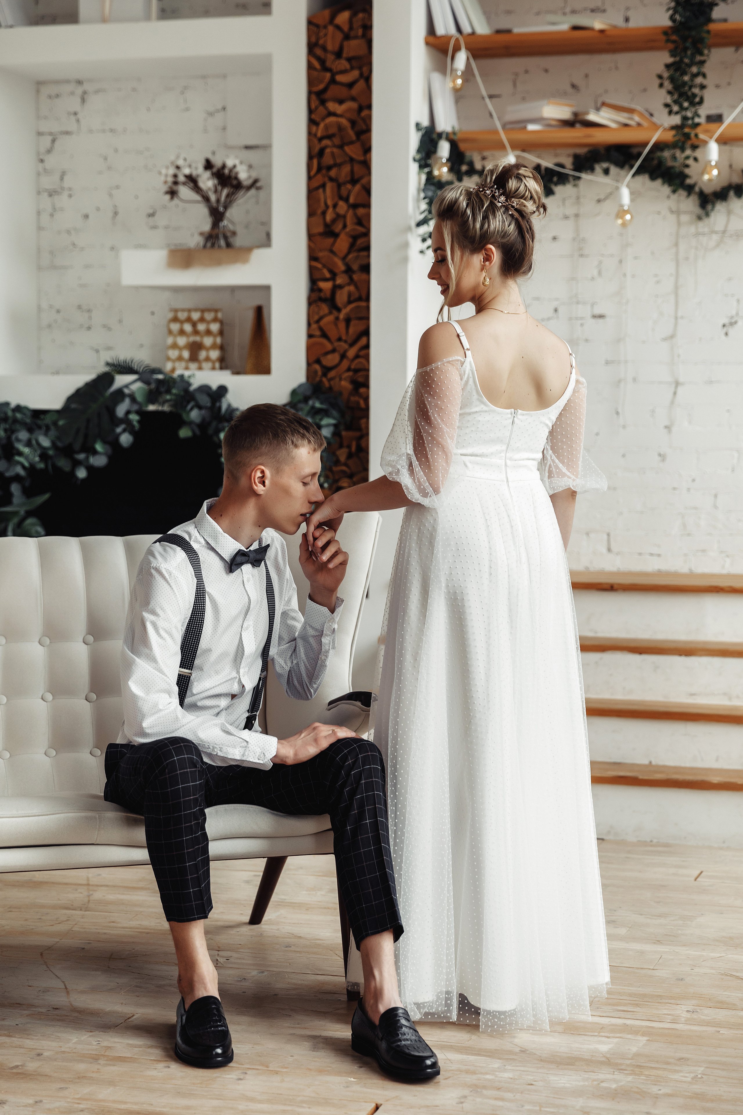 Съёмка в уютной студии Александр и Радмила. Фотограф Вячеслав Майстренко