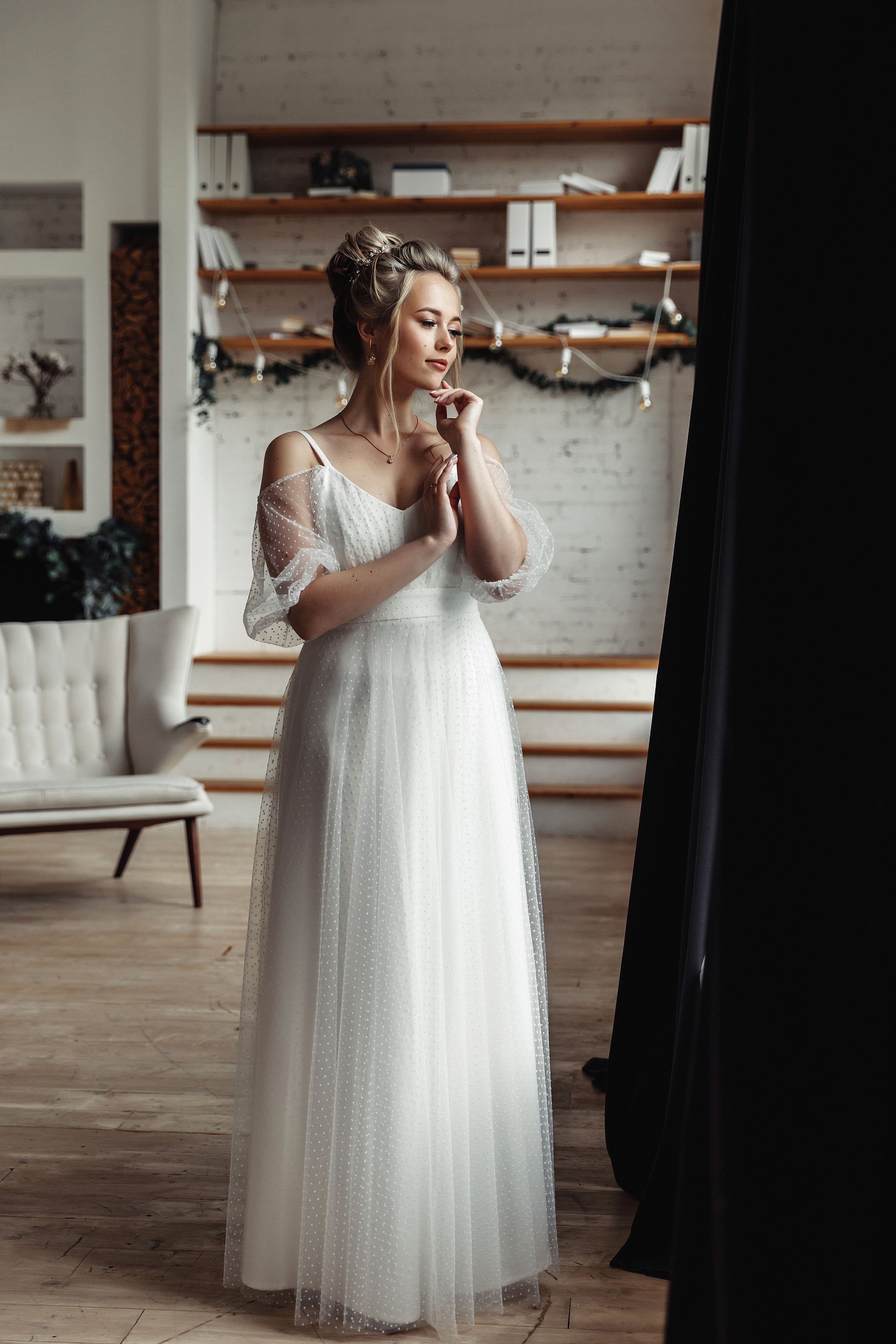 Съёмка в уютной студии Александр и Радмила. Фотограф Вячеслав Майстренко