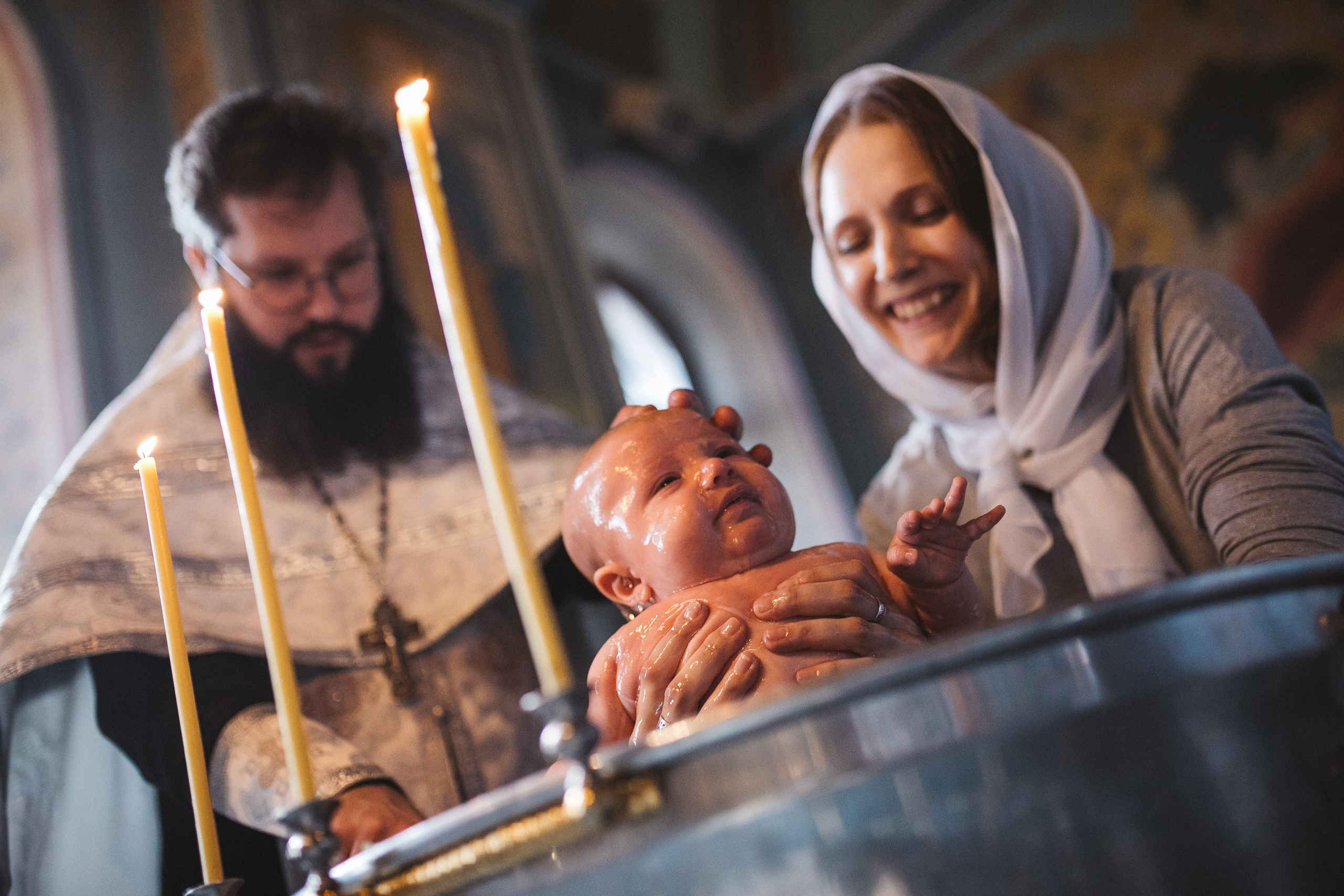 Фотосессия крещения. Фотограф Лебедева Наталья