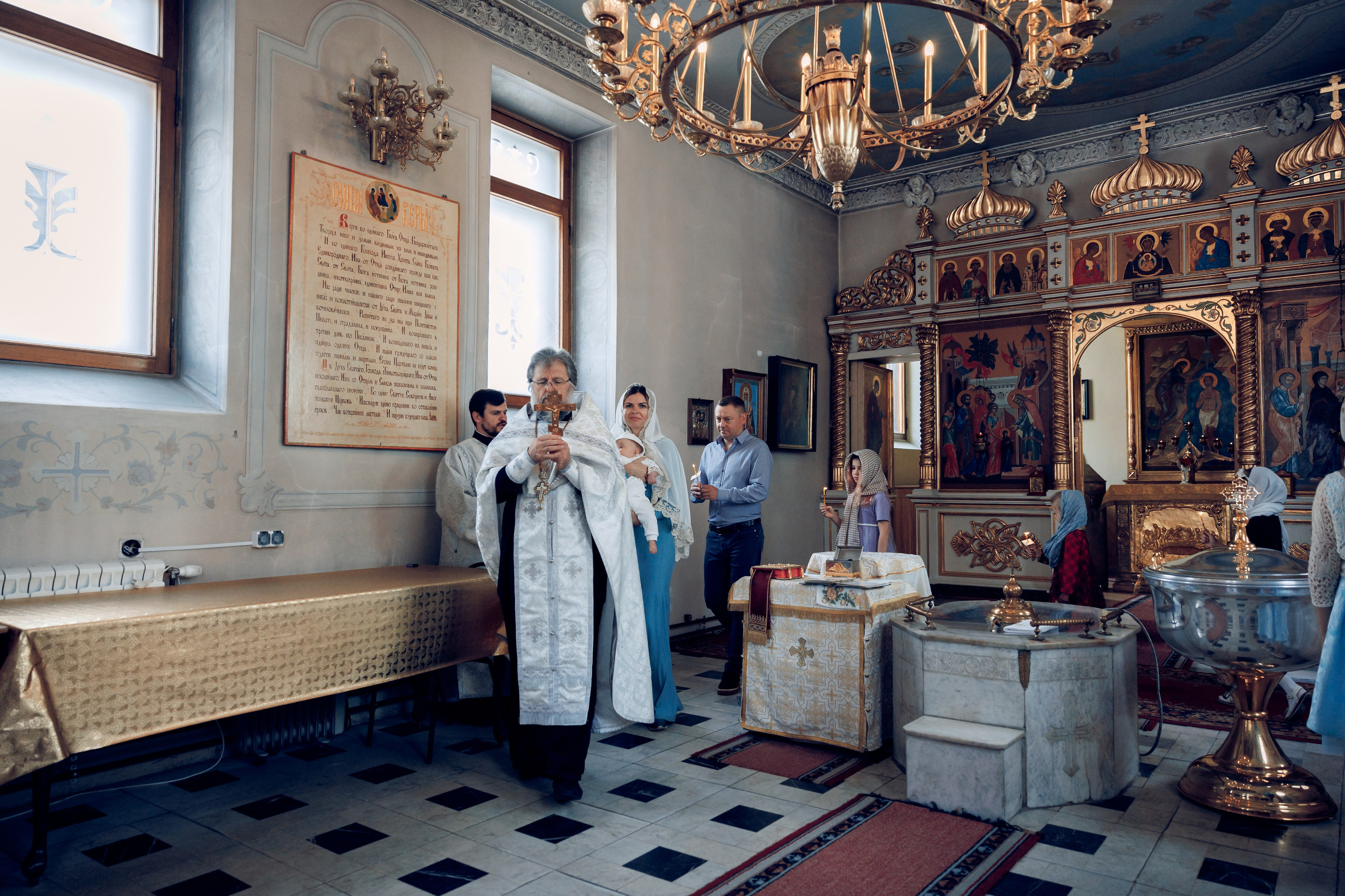 Крещение в Елоховском Богоявленном соборе. Профессиональный фотограф в Москве и Мо Мария Шантарёва
