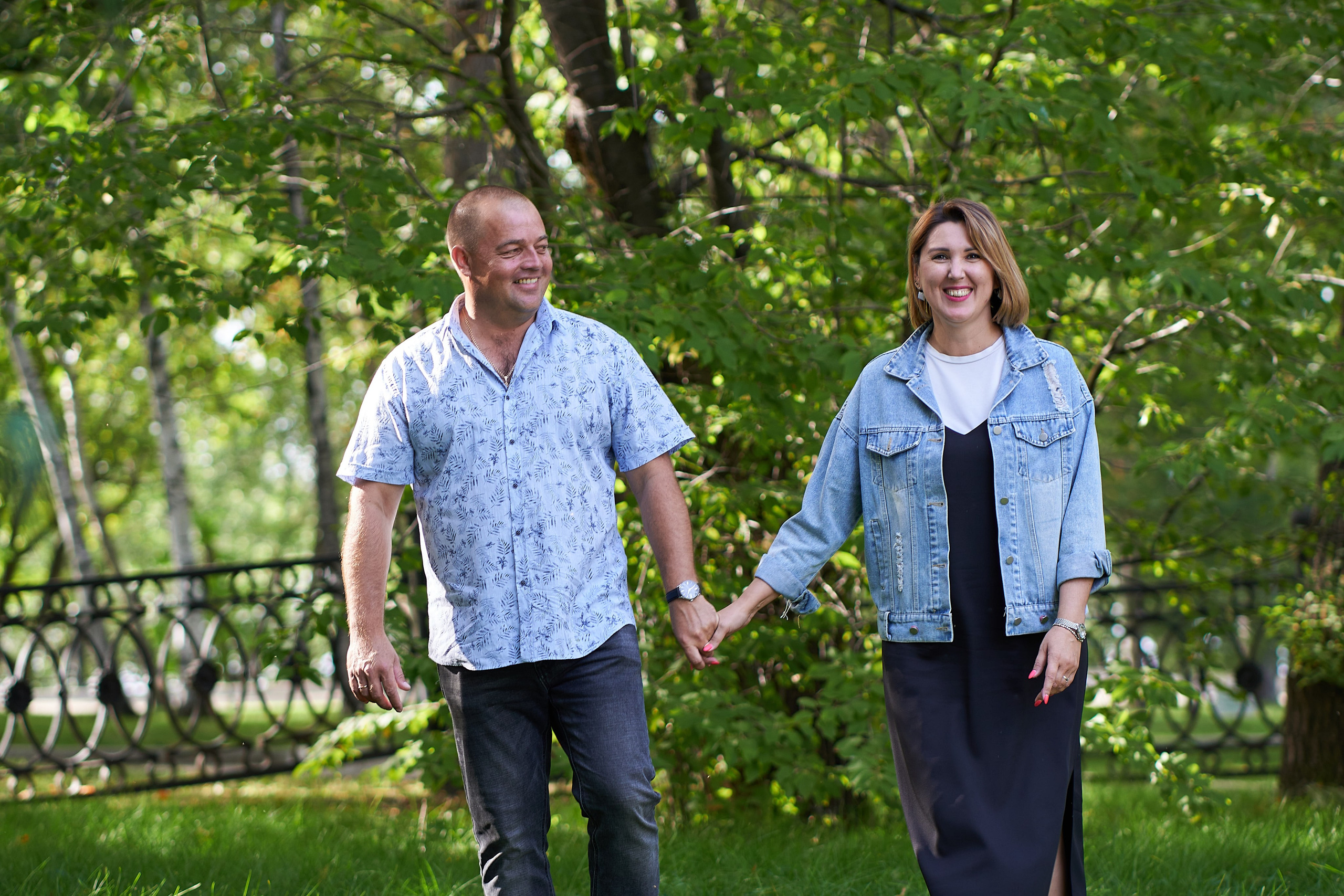 Прогулка с семьёй. Анна Катасонова