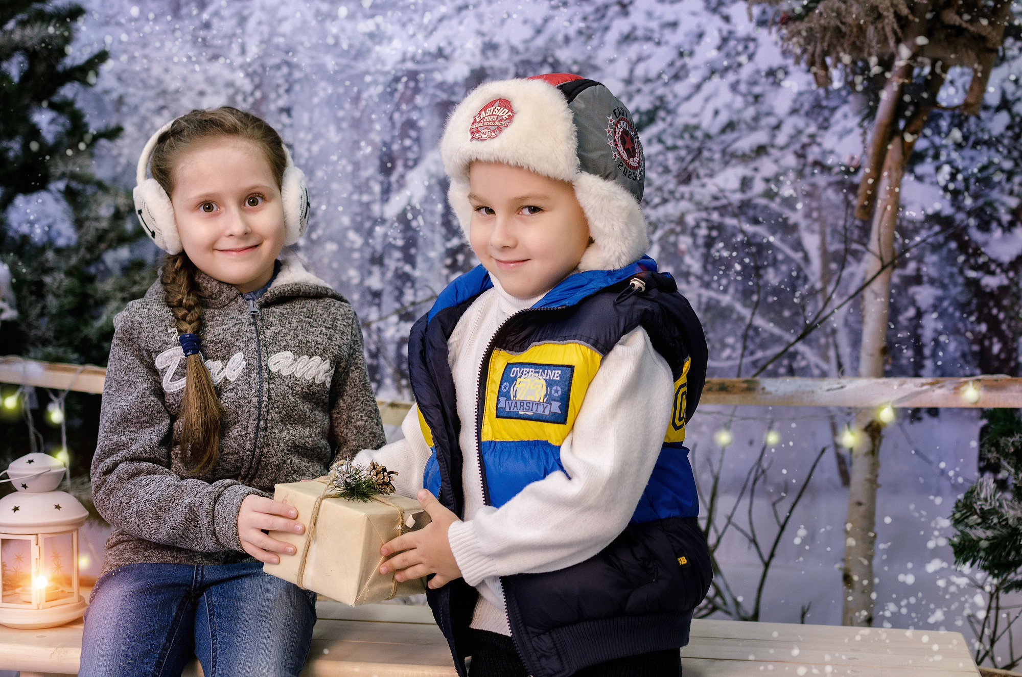 Новогодние фото. Студия. Майя Афзаал. Фотограф. Псков