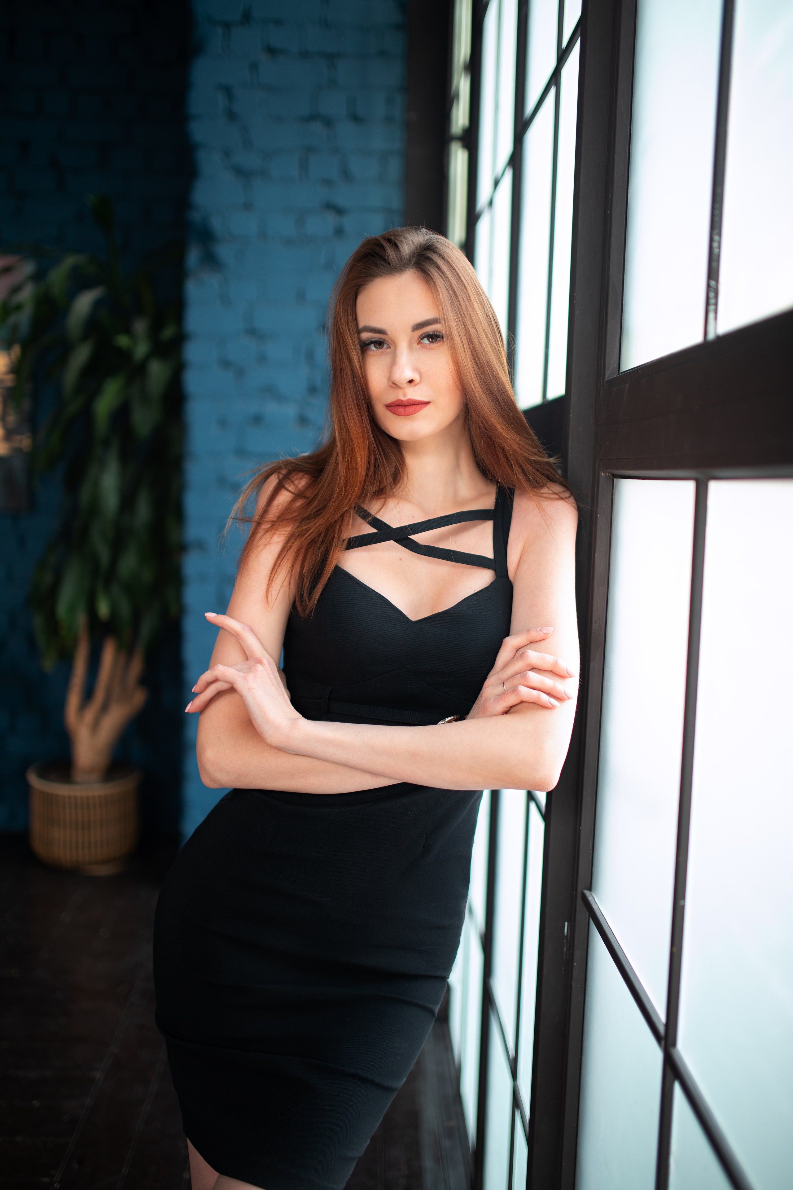 Фотосет с Ольгой в интерьерной студии в формате для «себя»