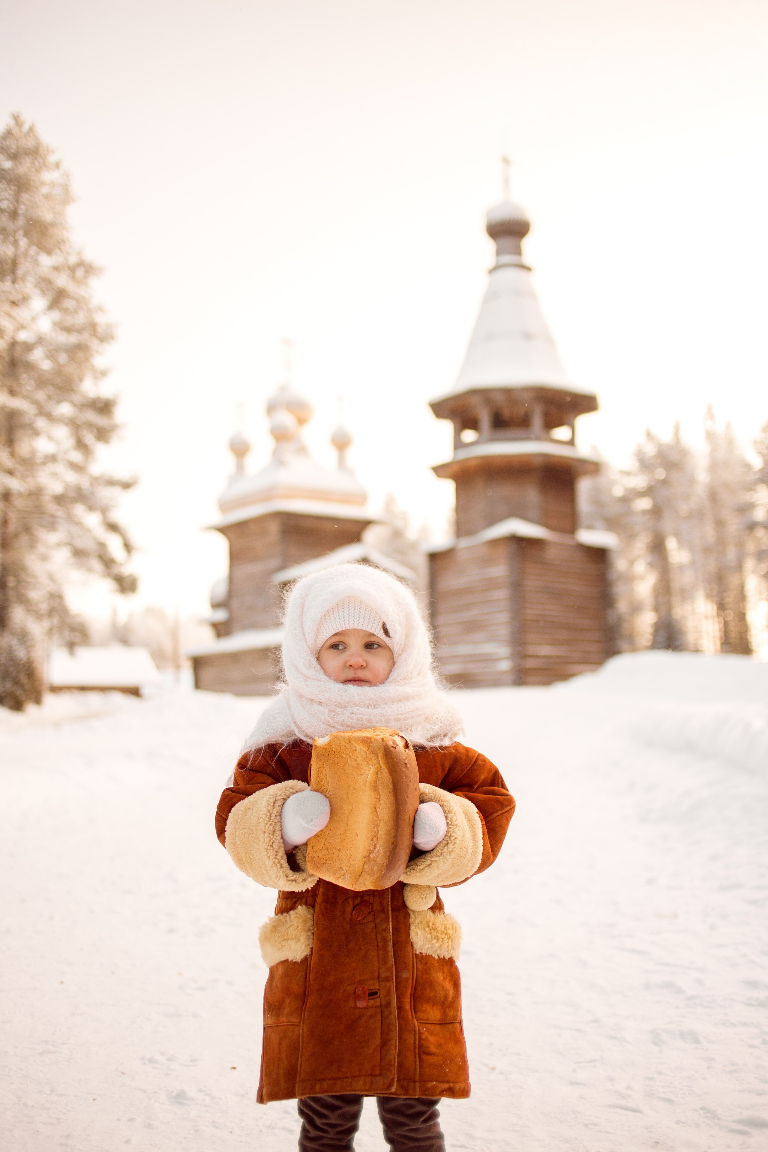 Фотосессия ребенка в русско-народном стиле