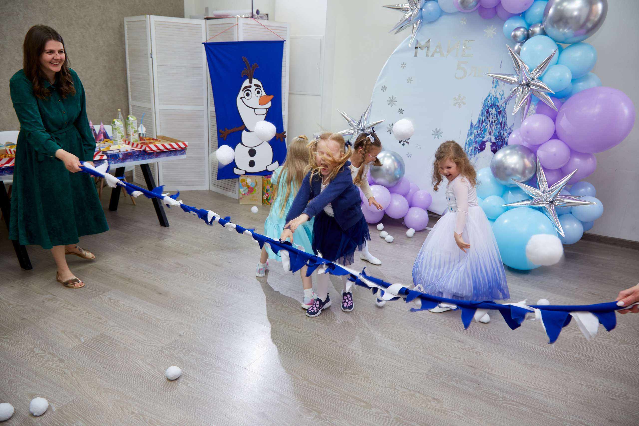 Майя. 5 лет. Детский праздник. Холодное Сердце. Свадебный фотограф Москва и Московская область Борисов Сергей