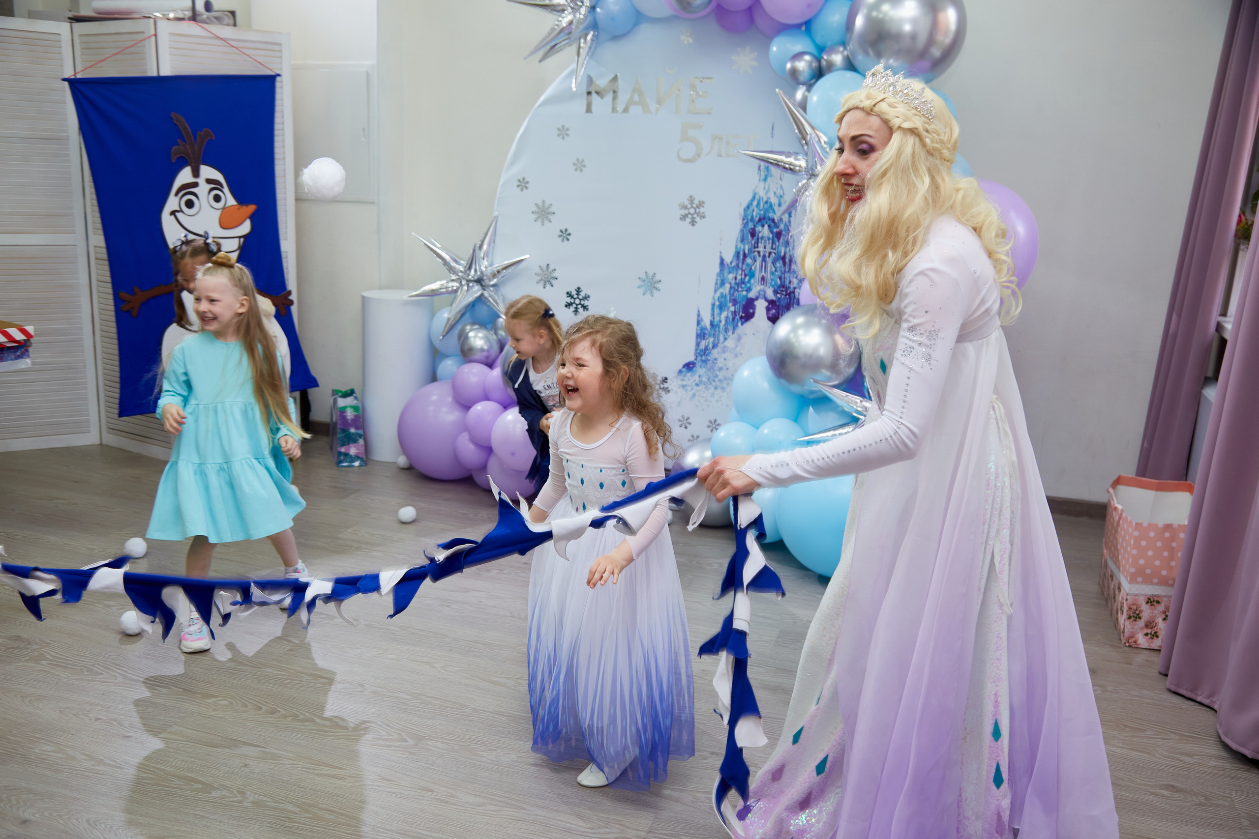 Майя. 5 лет. Детский праздник. Холодное Сердце. Свадебный фотограф Москва и Московская область Борисов Сергей