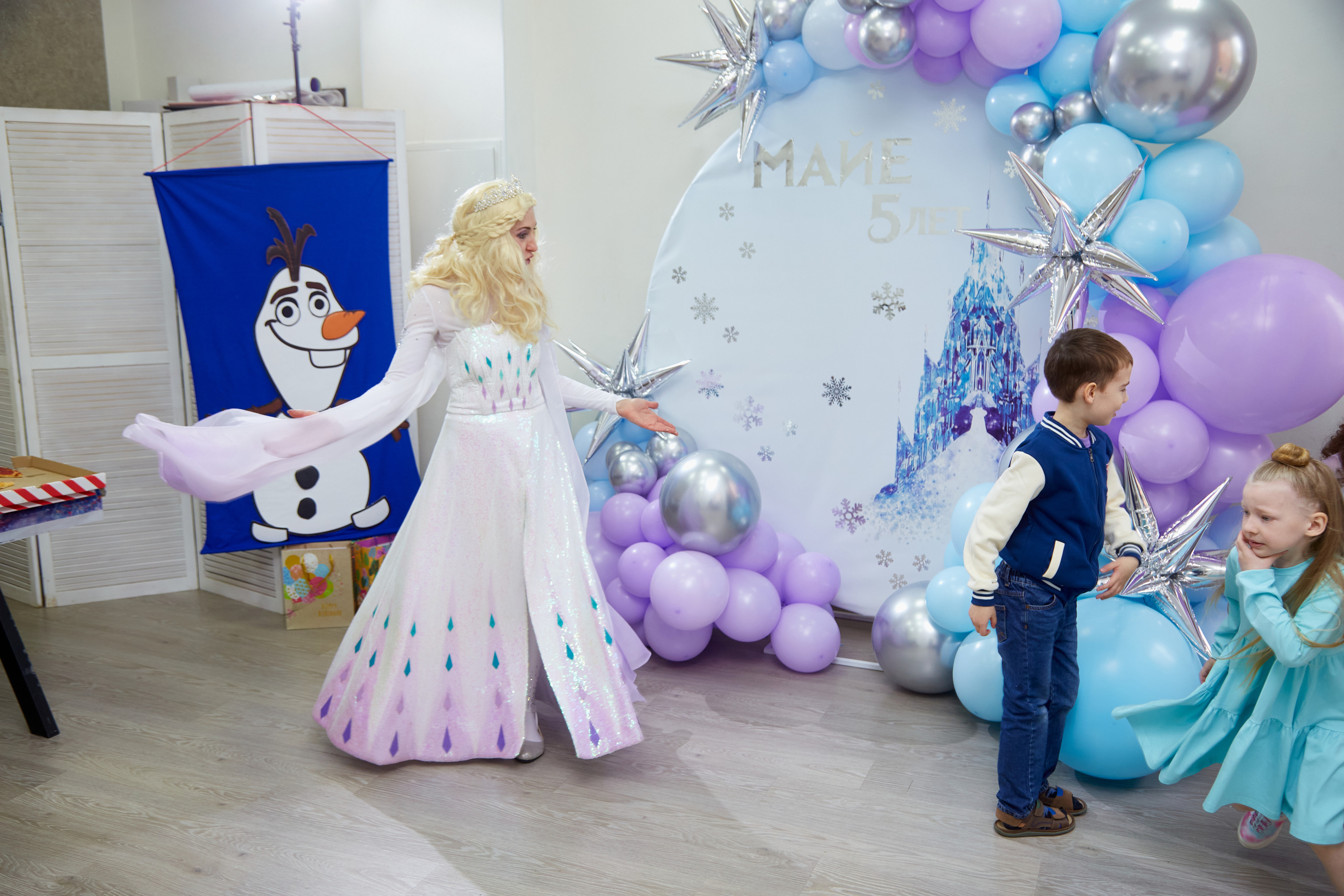 Майя. 5 лет. Детский праздник. Холодное Сердце. Свадебный фотограф Москва и Московская область Борисов Сергей