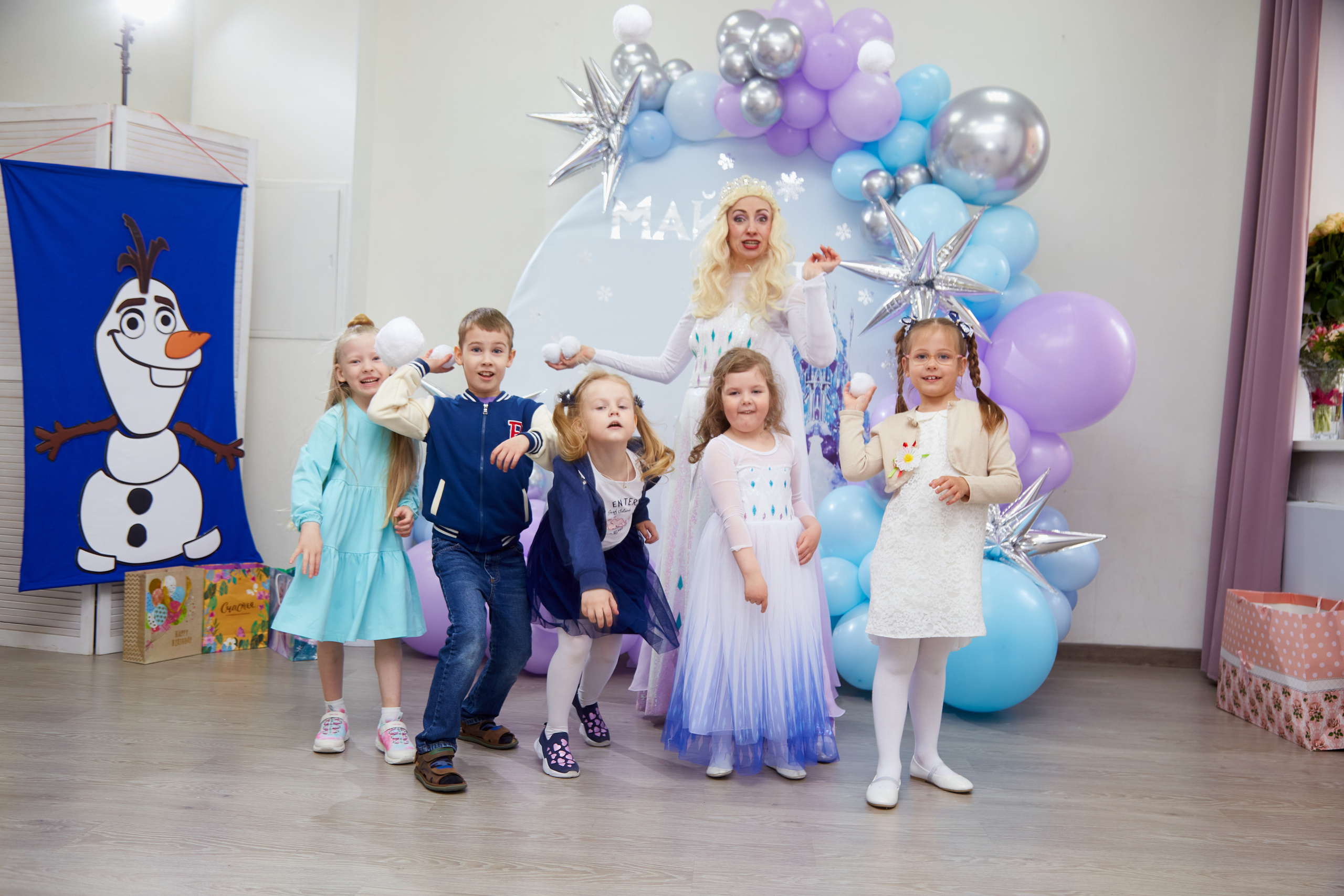 Майя. 5 лет. Детский праздник. Холодное Сердце. Свадебный фотограф Москва и Московская область Борисов Сергей