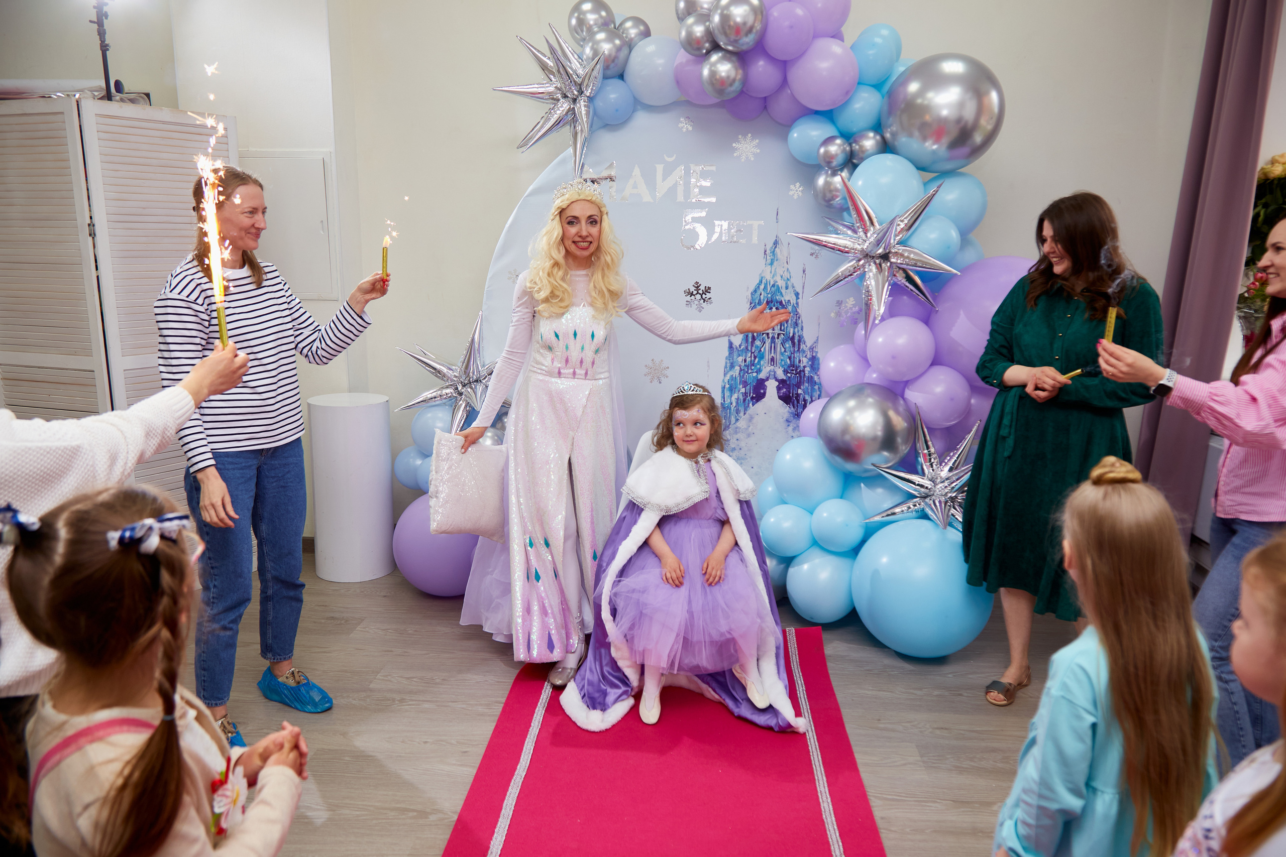 Майя. 5 лет. Детский праздник. Холодное Сердце. Свадебный фотограф Москва и Московская область Борисов Сергей
