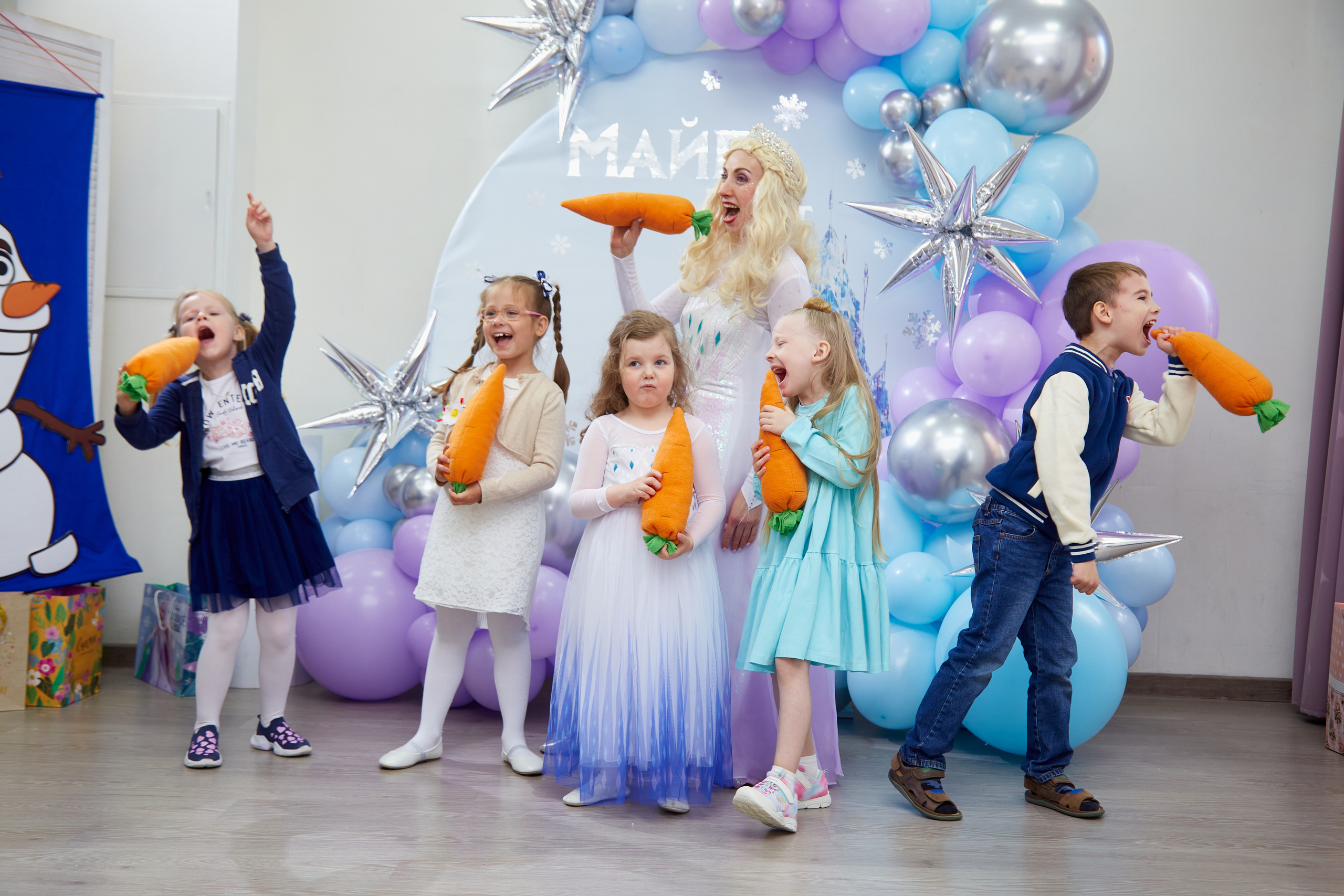 Майя. 5 лет. Детский праздник. Холодное Сердце. Свадебный фотограф Москва и Московская область Борисов Сергей