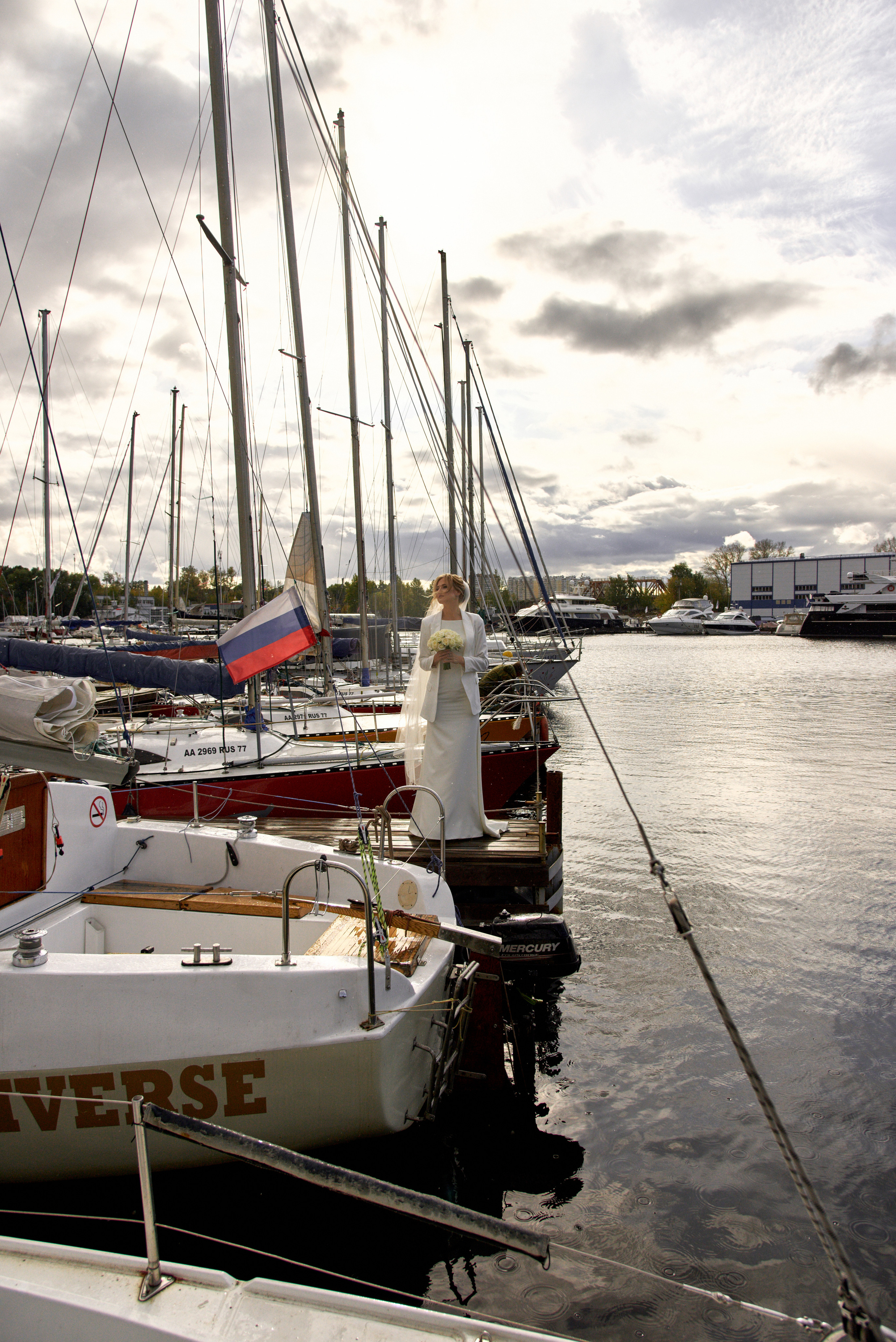 Свадебная фотосессия Яхт-клуб Нептун. Свадебный фотограф в Москве Станислав Донченко