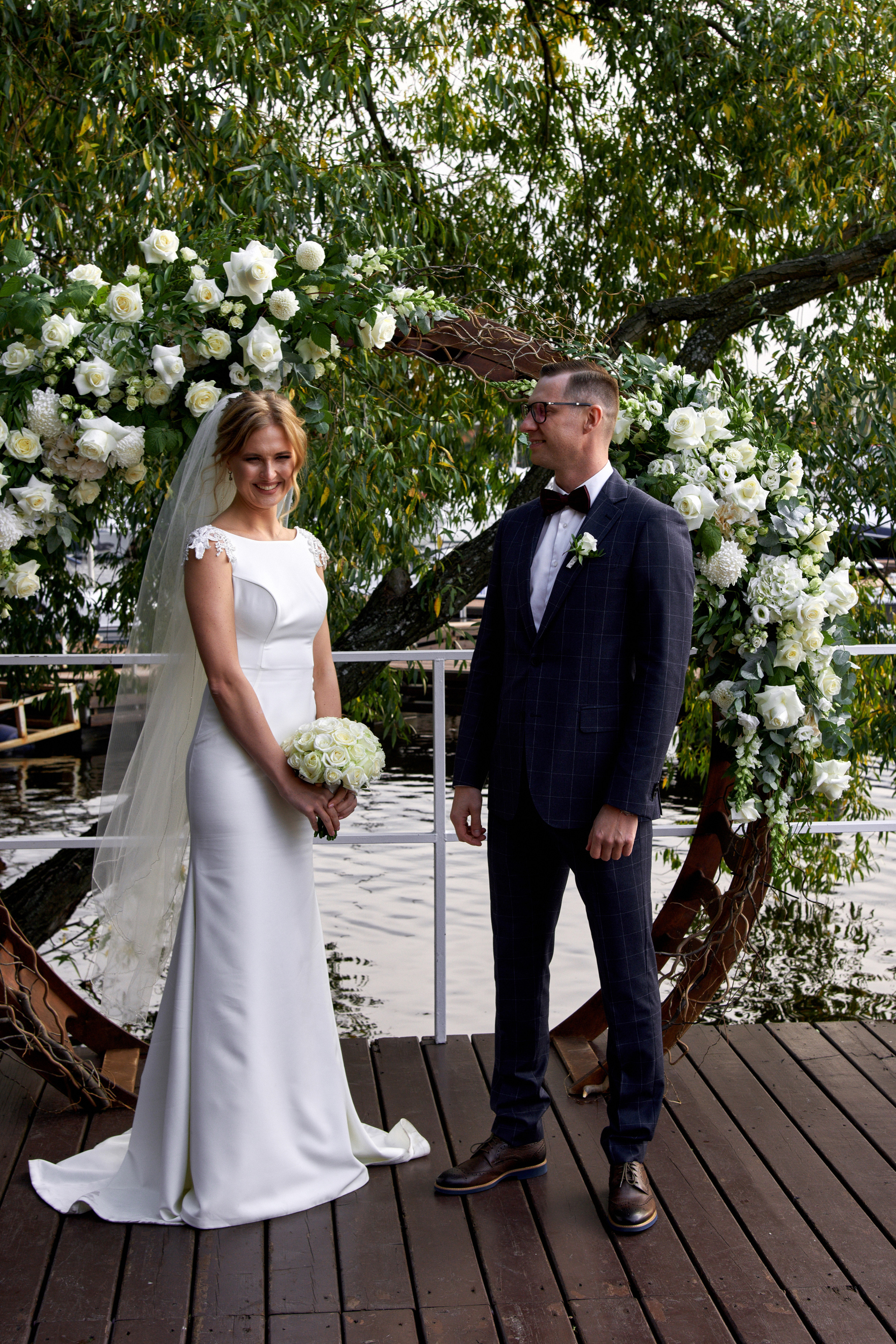 Свадебная фотосессия Яхт-клуб Нептун. Свадебный фотограф в Москве Станислав Донченко