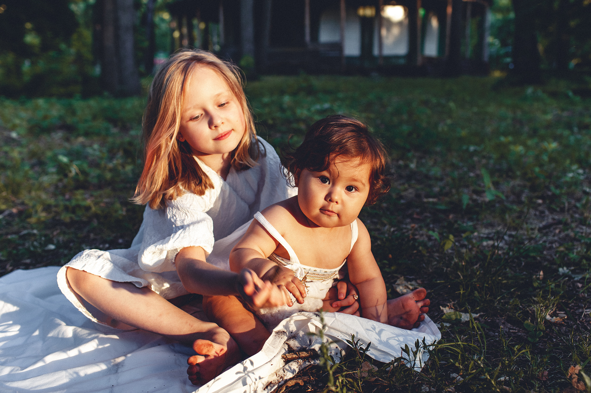 Янтарный свет в Загородном парке. Детский фотограф в Самаре