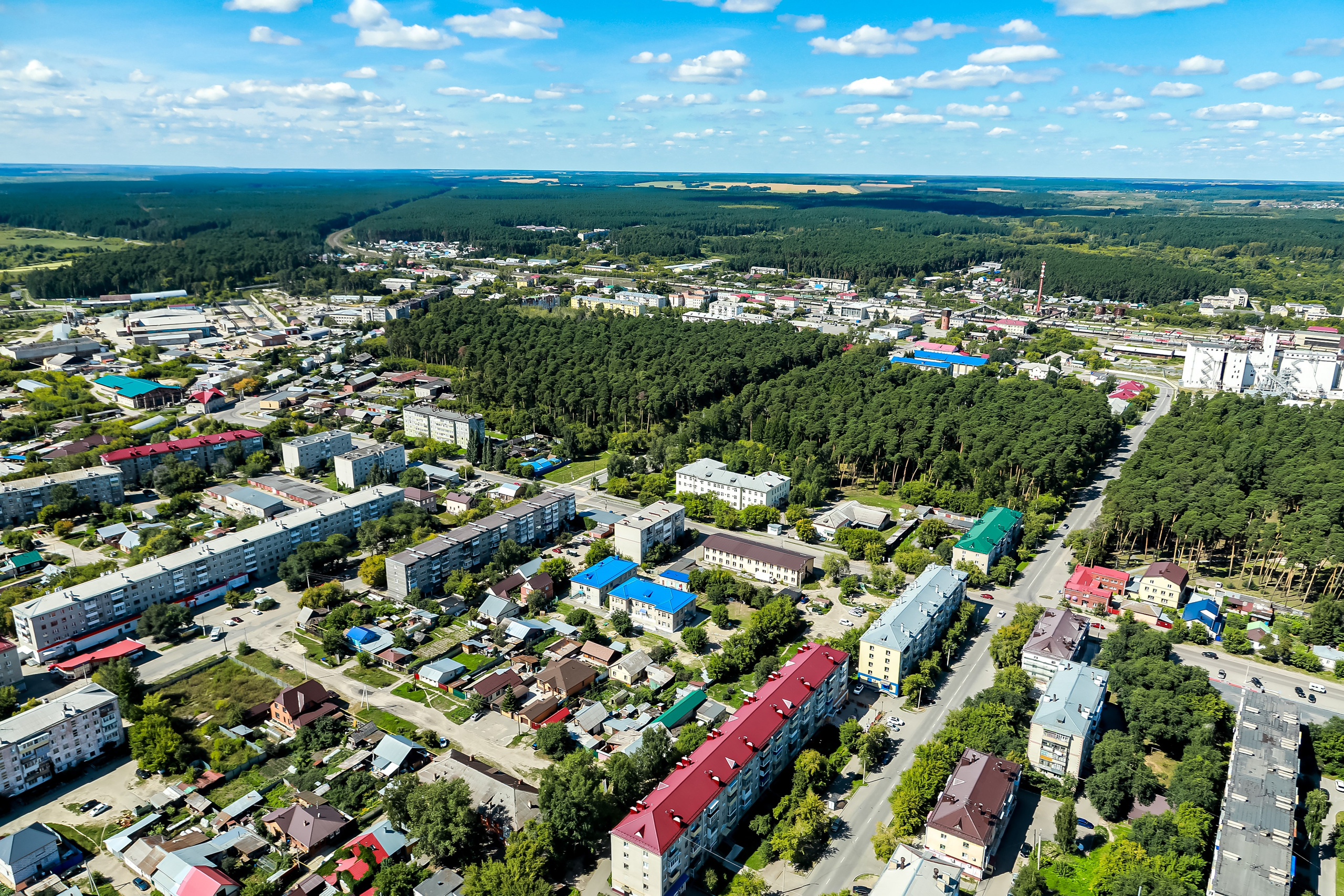 Город с высоты птичьего полёта. Фотограф Андрей Гузеев