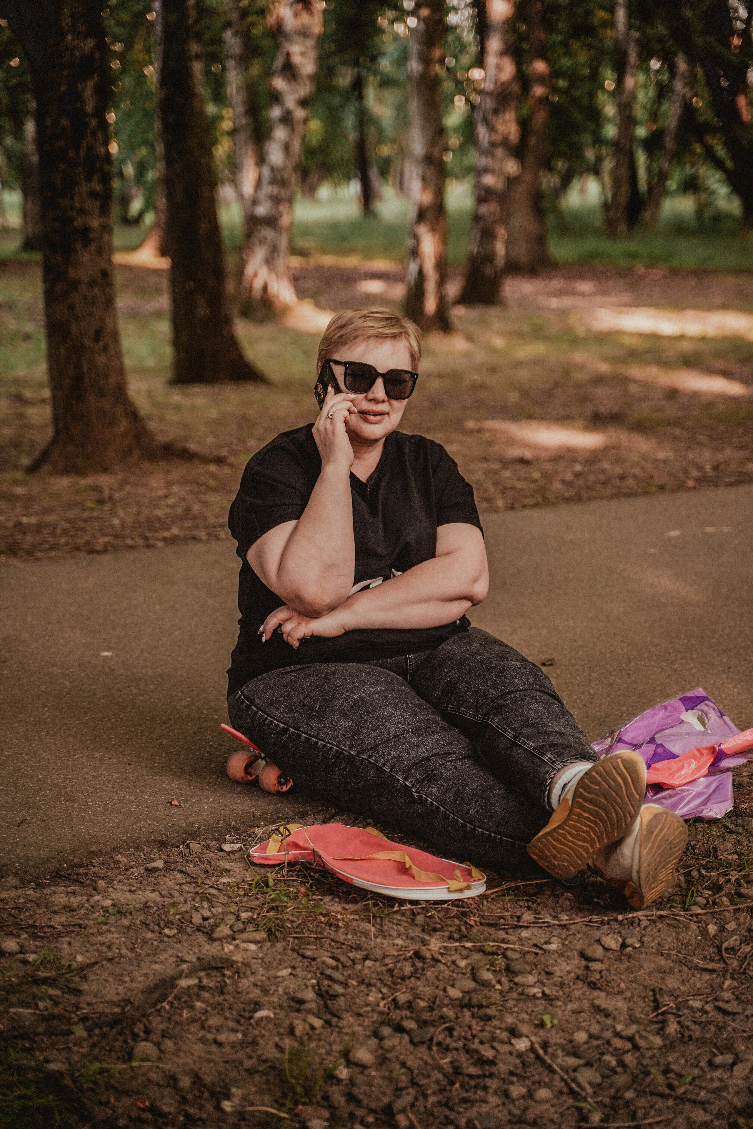 Семейная фотосессия со скейтом и самокатом. Семейный и женский фотограф в Краснодаре Анастасия Приймак