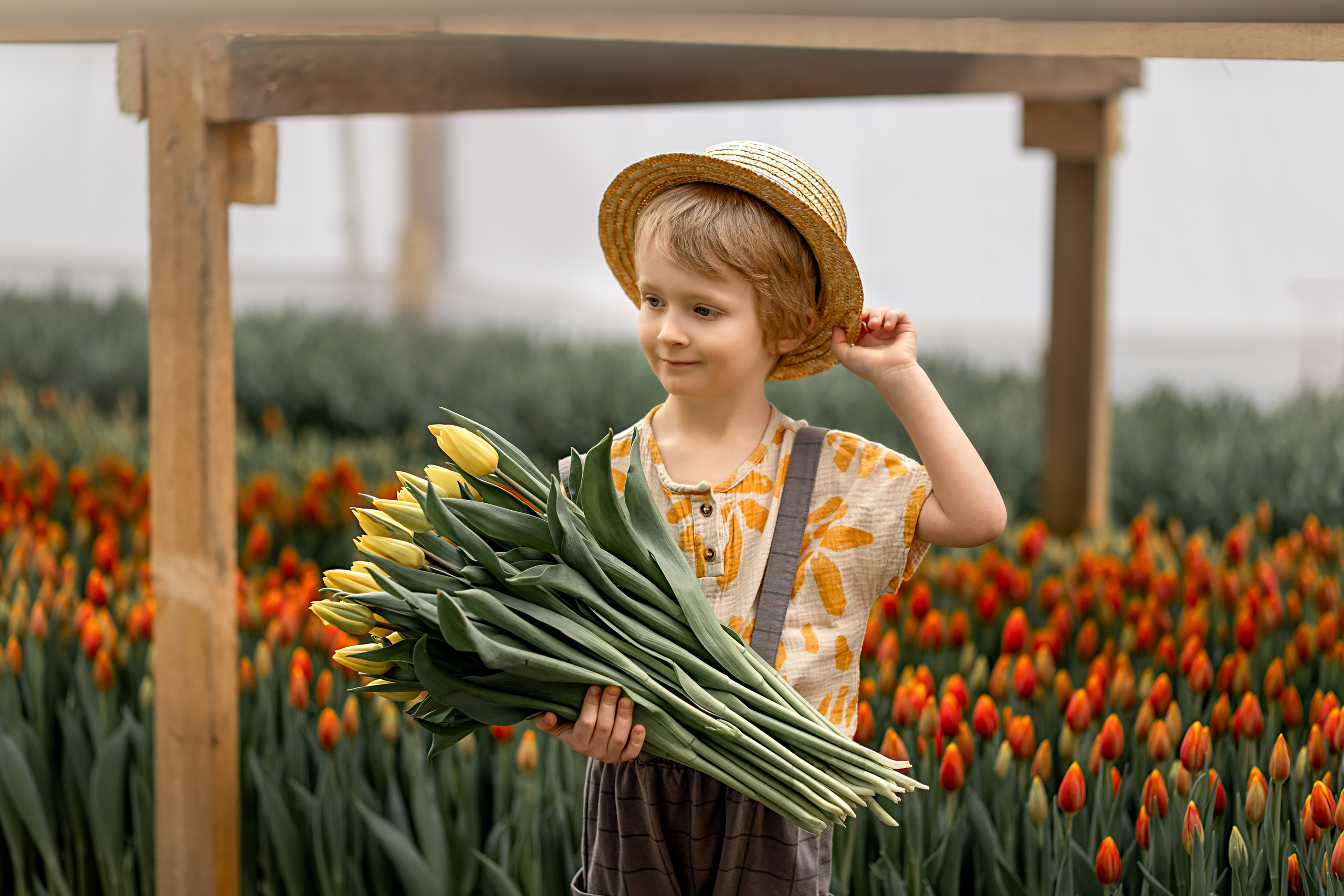 В теплице. Детский и семейный фотограф в Красноярске Елена Коровкина
