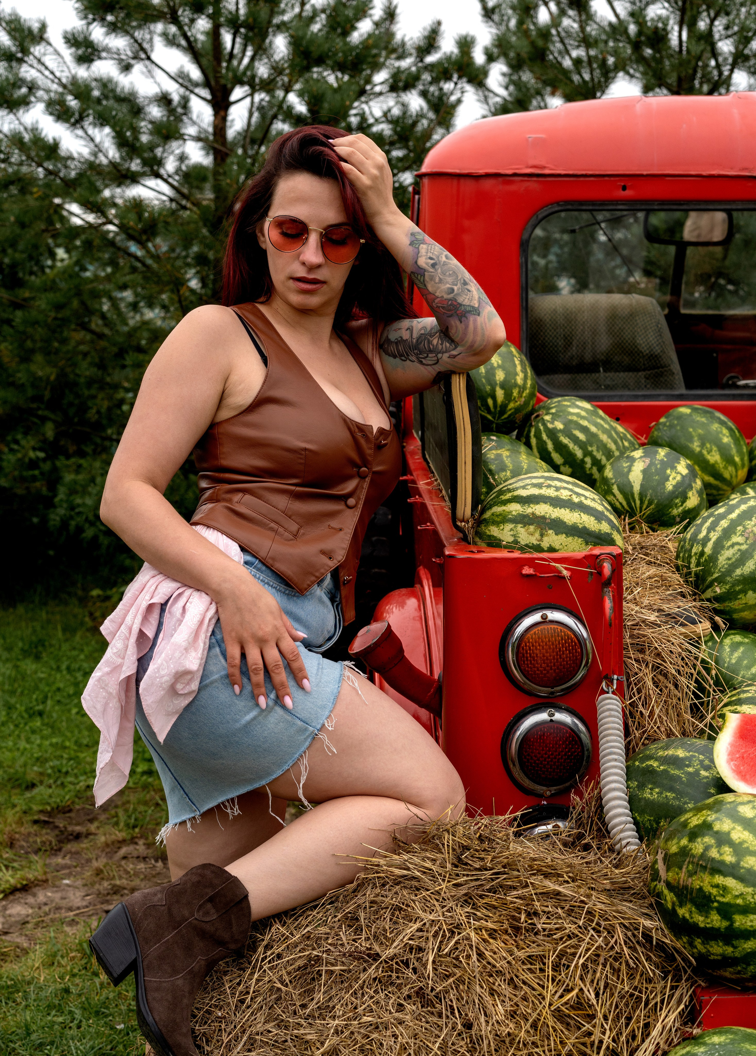 Фотосессия с арбузами. Студийный и портретный фотограф в САНКТ-ПЕТЕРБУРГЕИрина Махаон