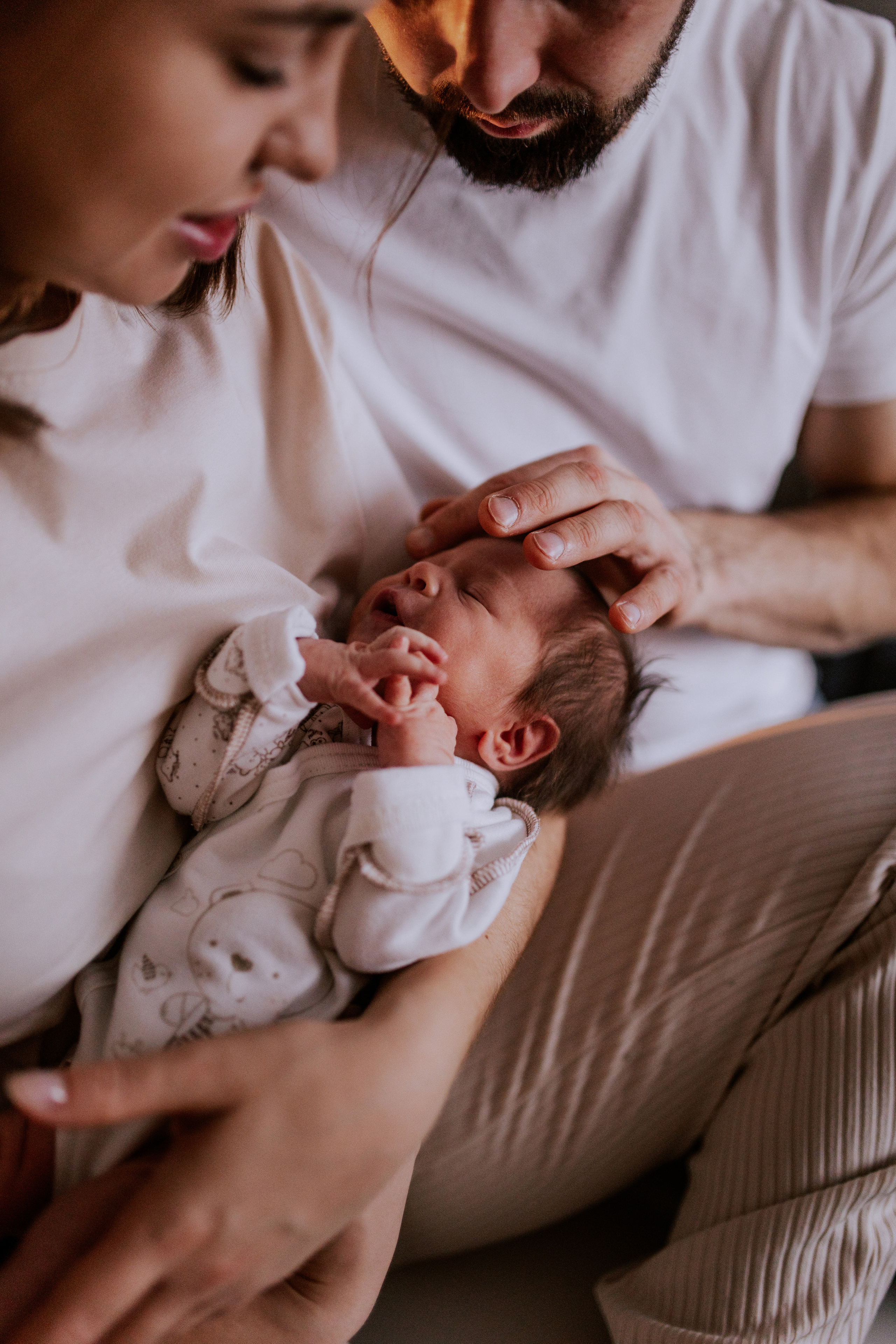 Домашняя съёмка с новорожденным в Тюмени. Фотограф Шелудкова Яна, город Тюмень