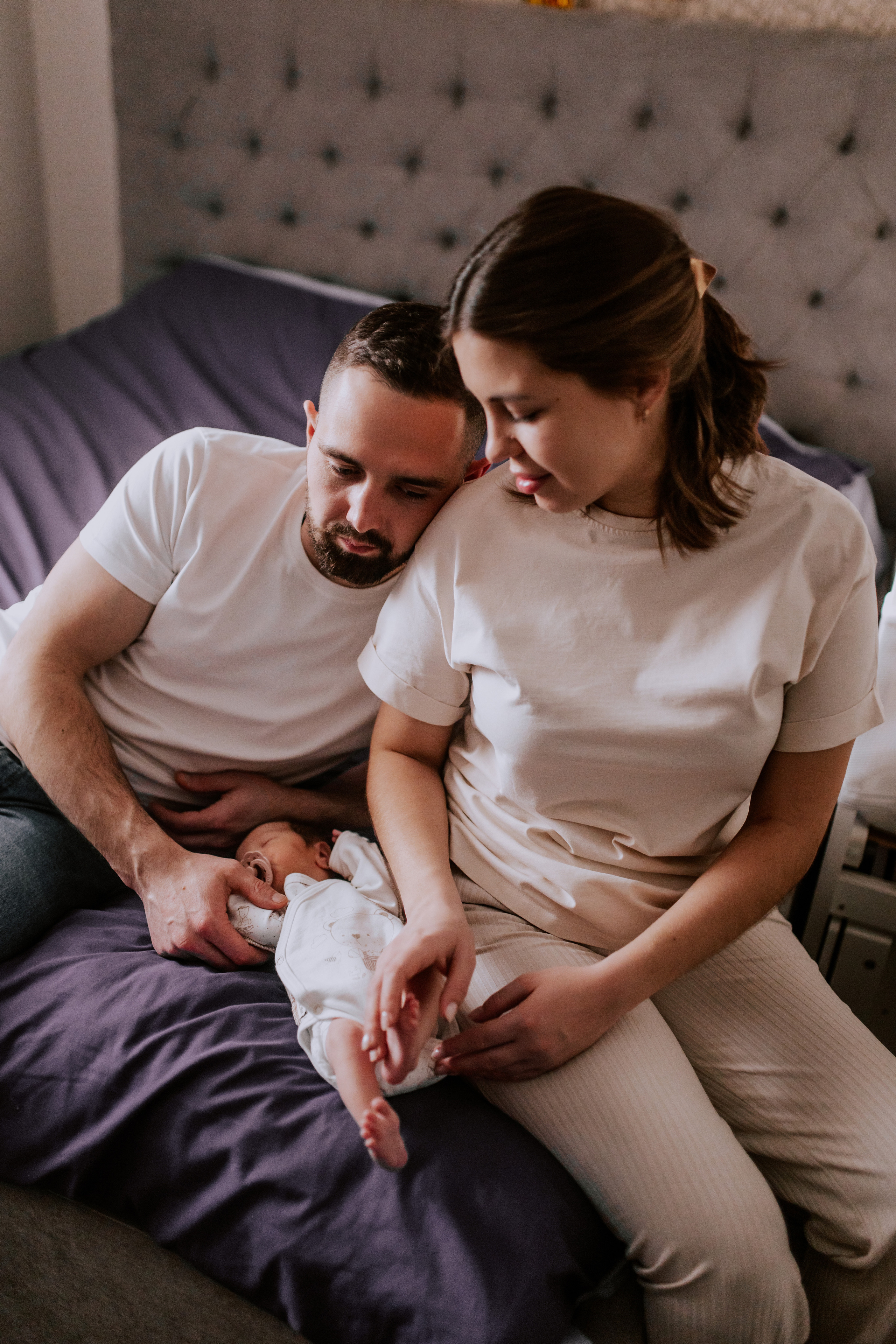 Домашняя съёмка с новорожденным в Тюмени. Фотограф Шелудкова Яна, город Тюмень