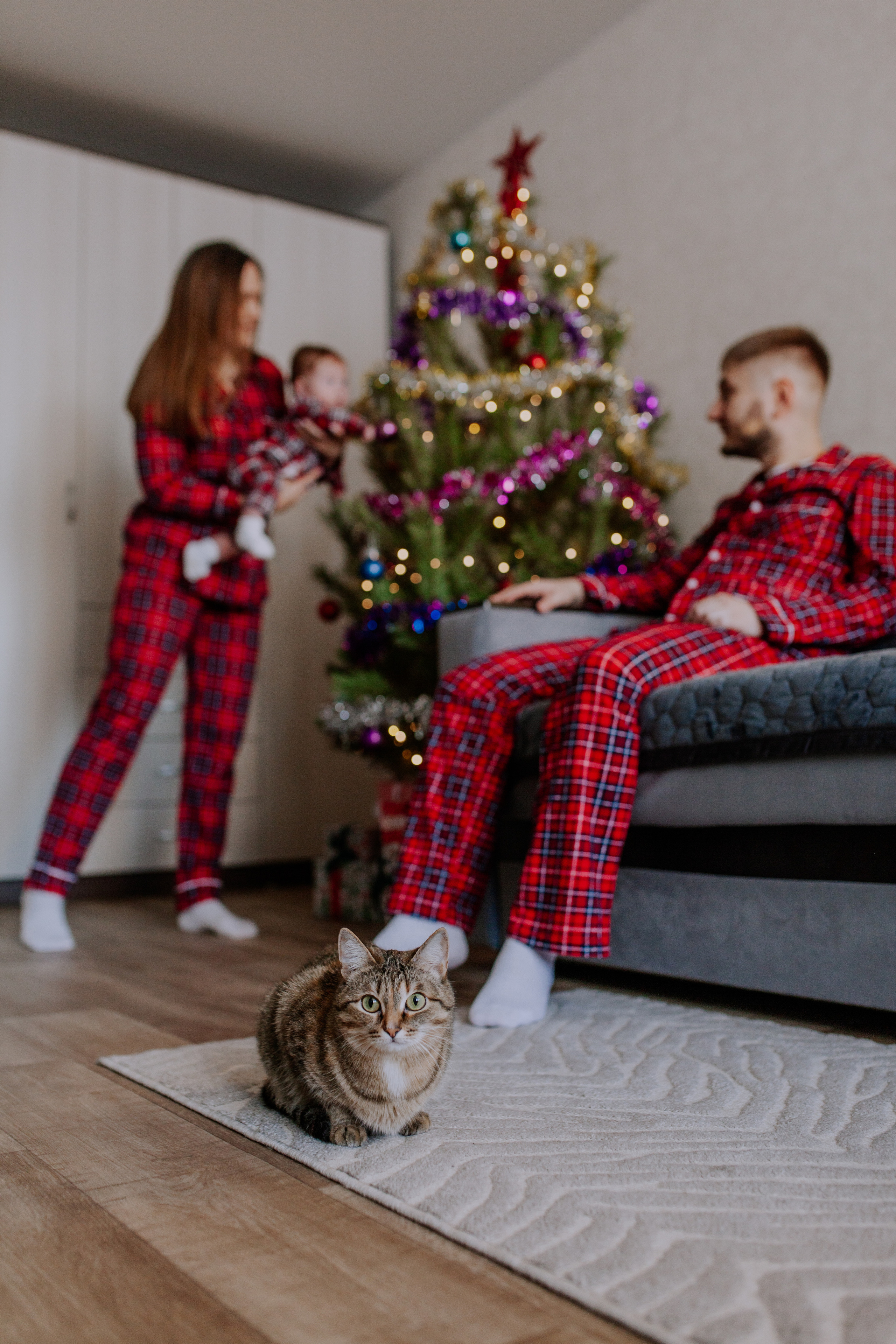 Домашняя новогодняя фотосессия в Тюмени. Фотограф Шелудкова Яна, город Тюмень